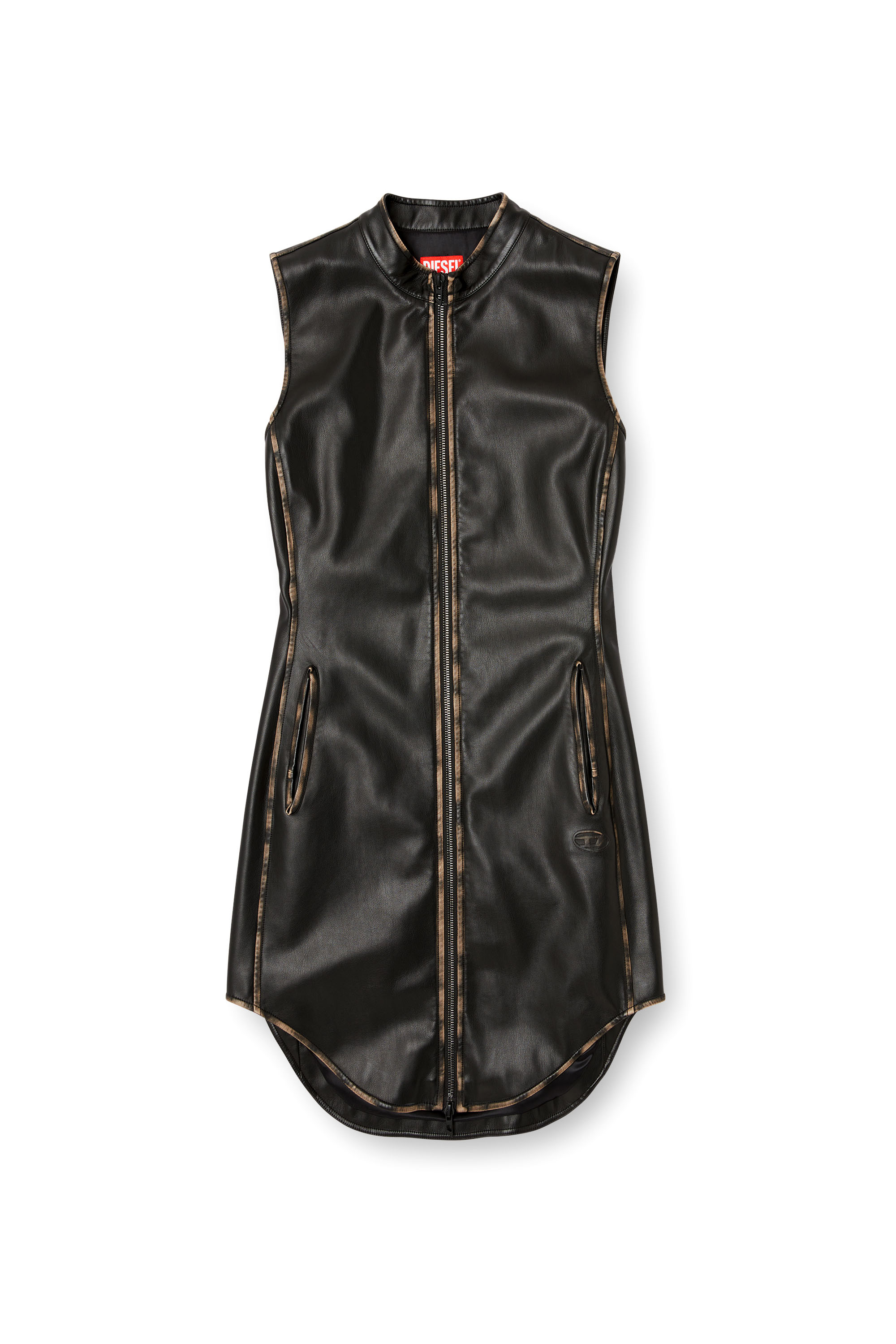 Diesel - D-ENEAS, Robe en tissu technique traité Femme in Polychrome - 2