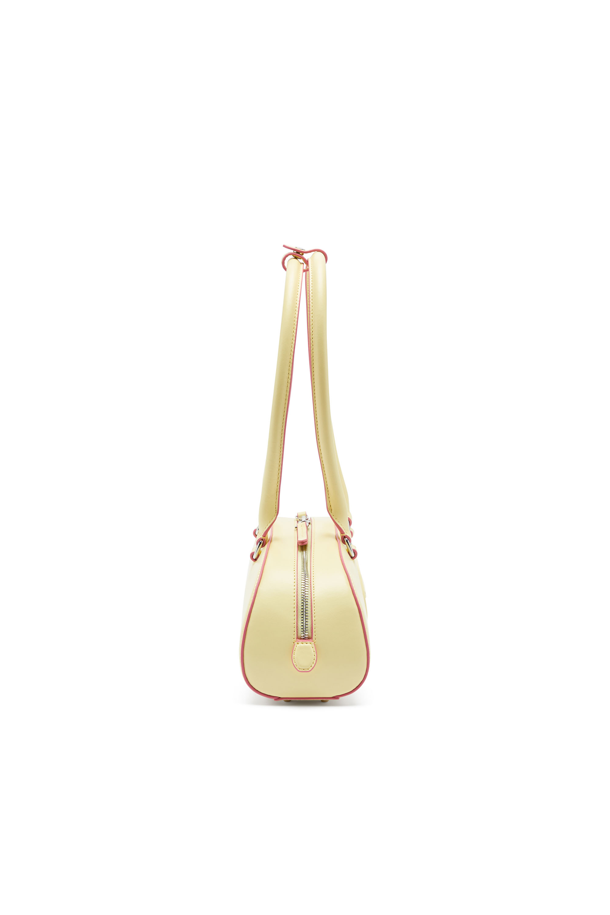 Diesel - 1DR DOME SHOULDER EW, 1DR Dome - Sac bowling allong&eacute; en cuir Femme in Jaune - 4