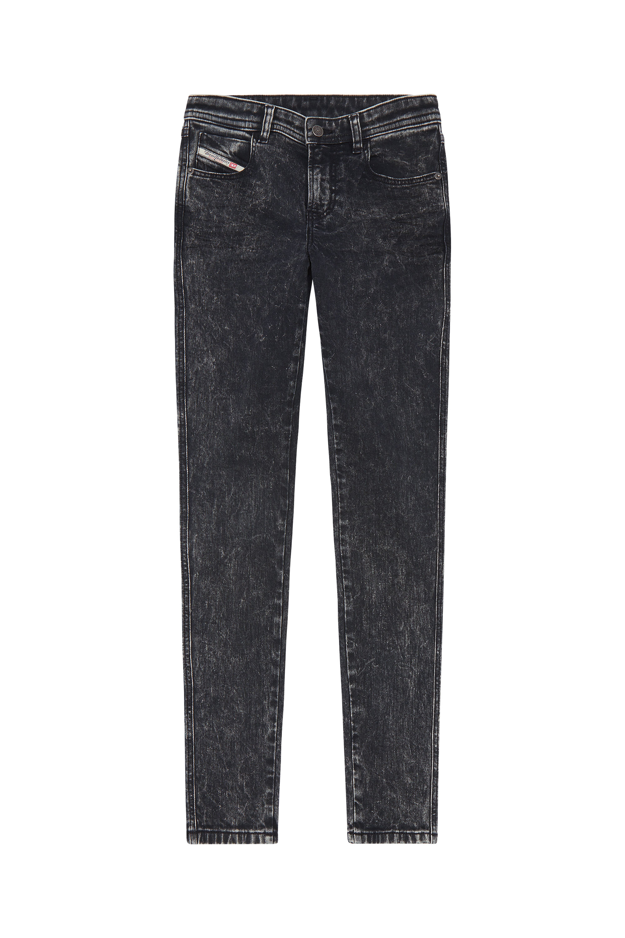 Diesel - Skinny Jeans 2015 Babhila 0ENAN, Noir/Gris foncé - Image 6