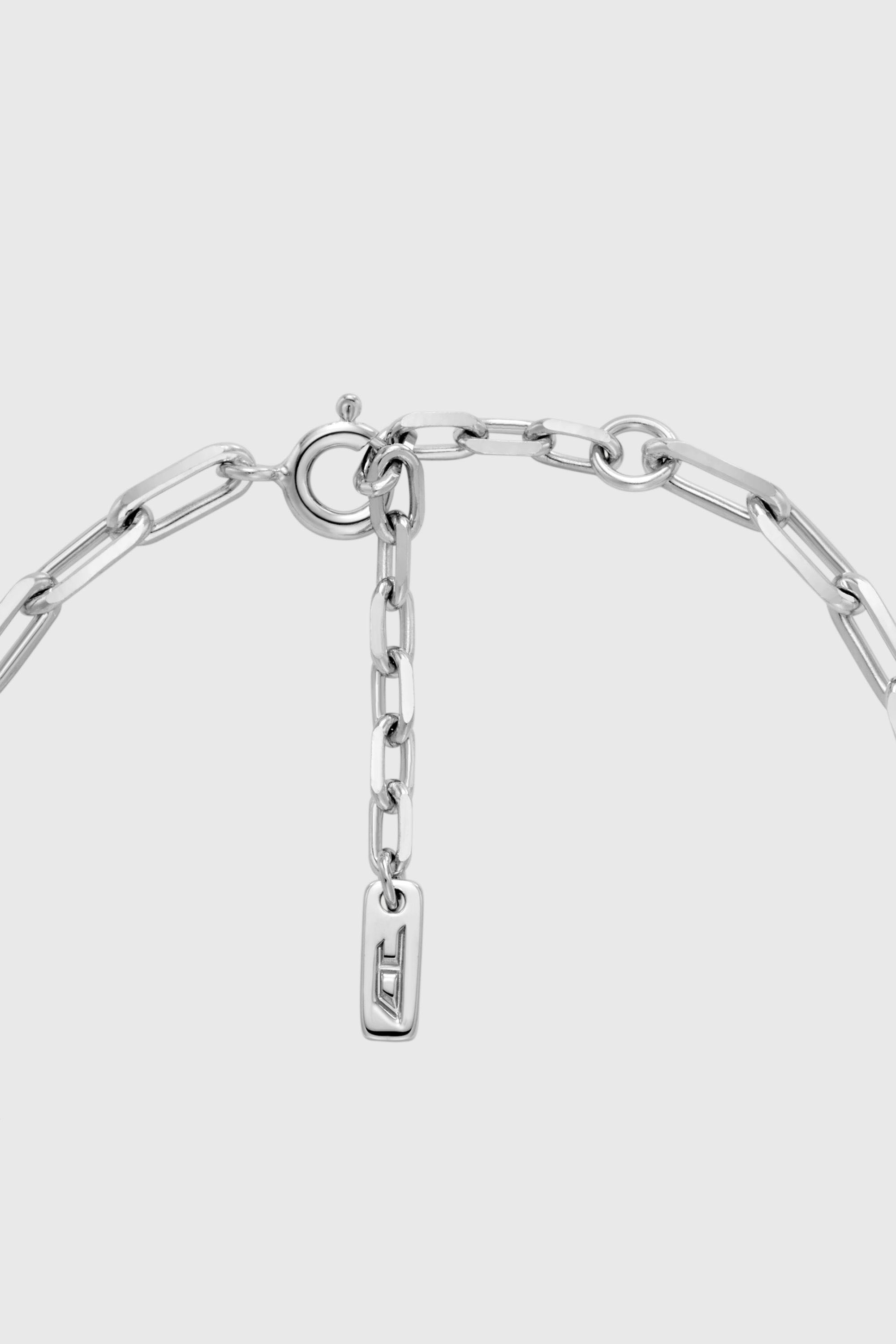 Diesel - DL1363040 STERLING SILVER JEWEL, Bracelet cha&icirc;ne en argent sterling Mixte in Gris argent&eacute; - 2