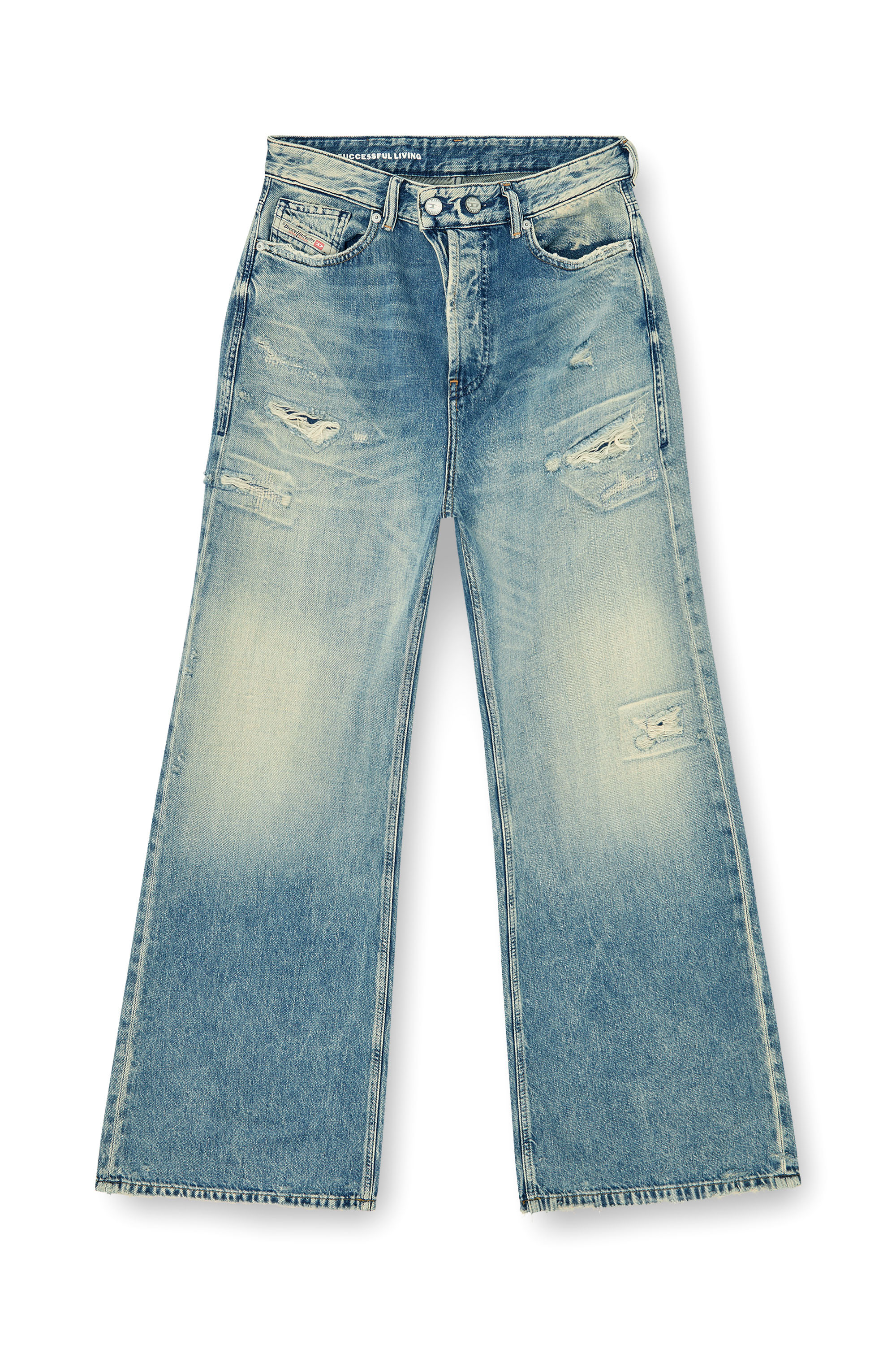 Diesel - Relaxed Jeans 1996 D-Sire 09P62 Femme, Bleu moyen - Image 3