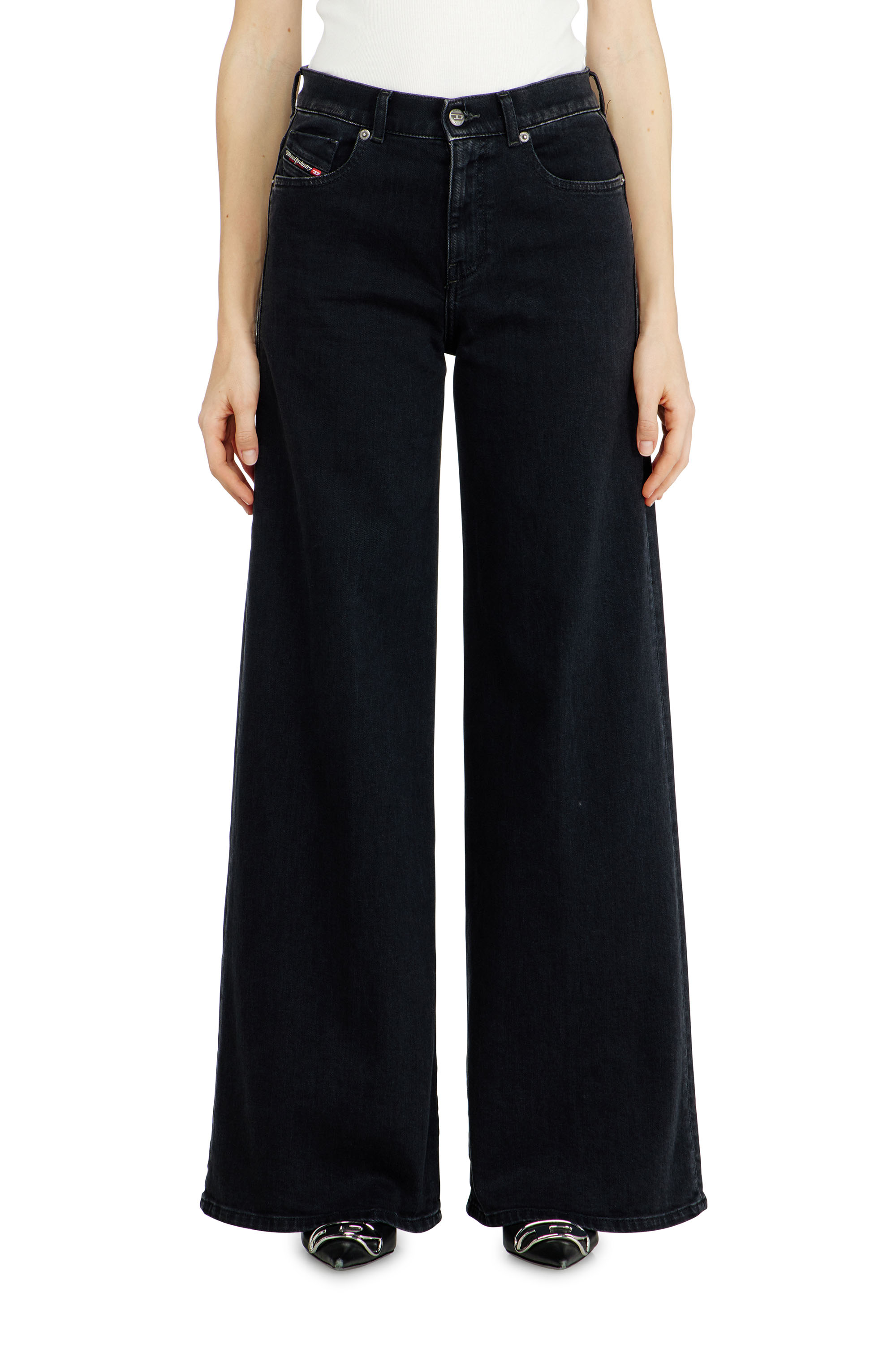 Diesel - Flare Jeans 1978 D-Akemi 09N89 Femme, Noir/Gris fonc&eacute; - Image 4