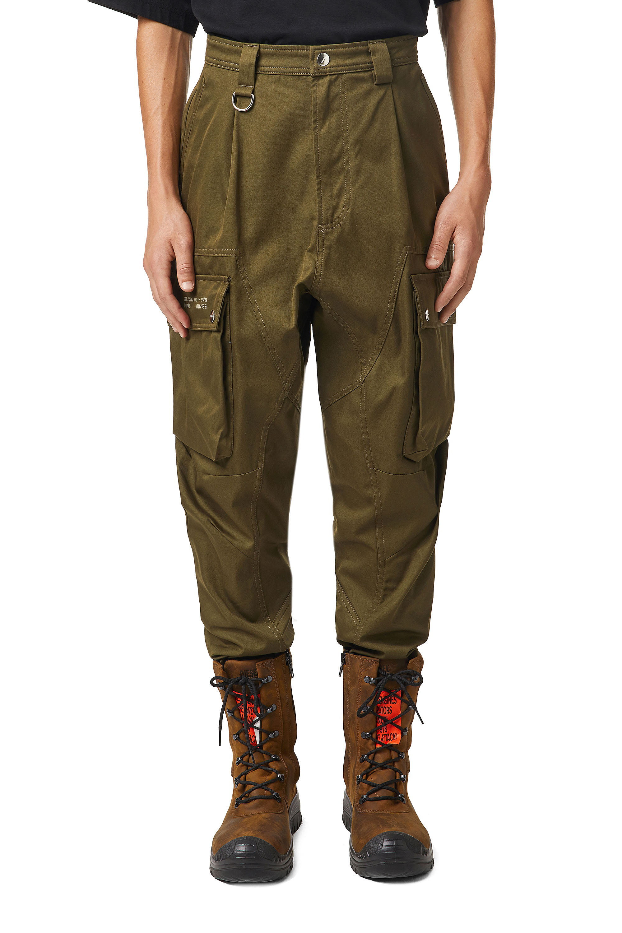 P-BARTOON, Vert Militaire - Pantalons