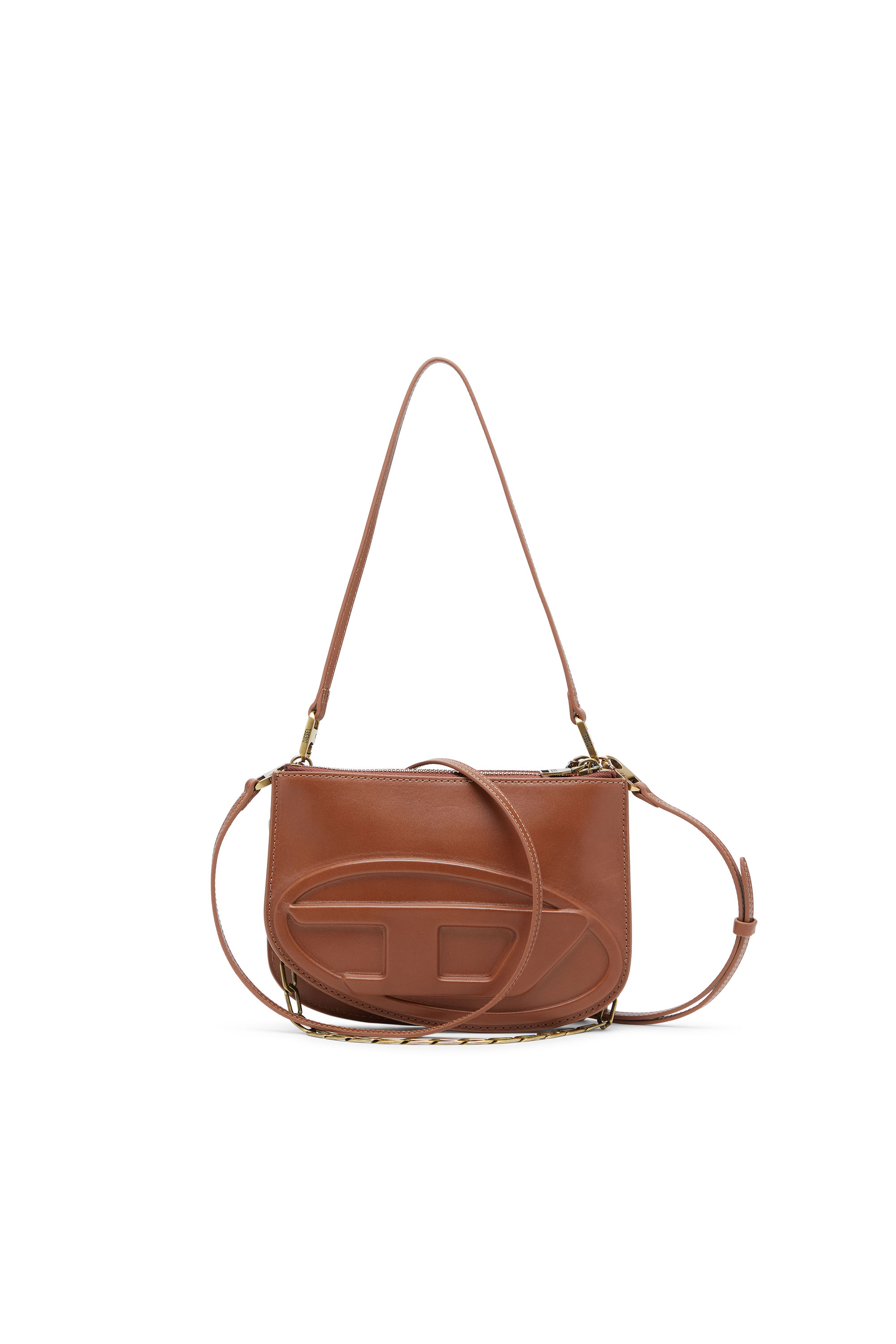 Diesel - 1DR TWIN, 1DR Twin-Sac à bandoulière à double poche en cuir pull-up Femme in Marron - 1