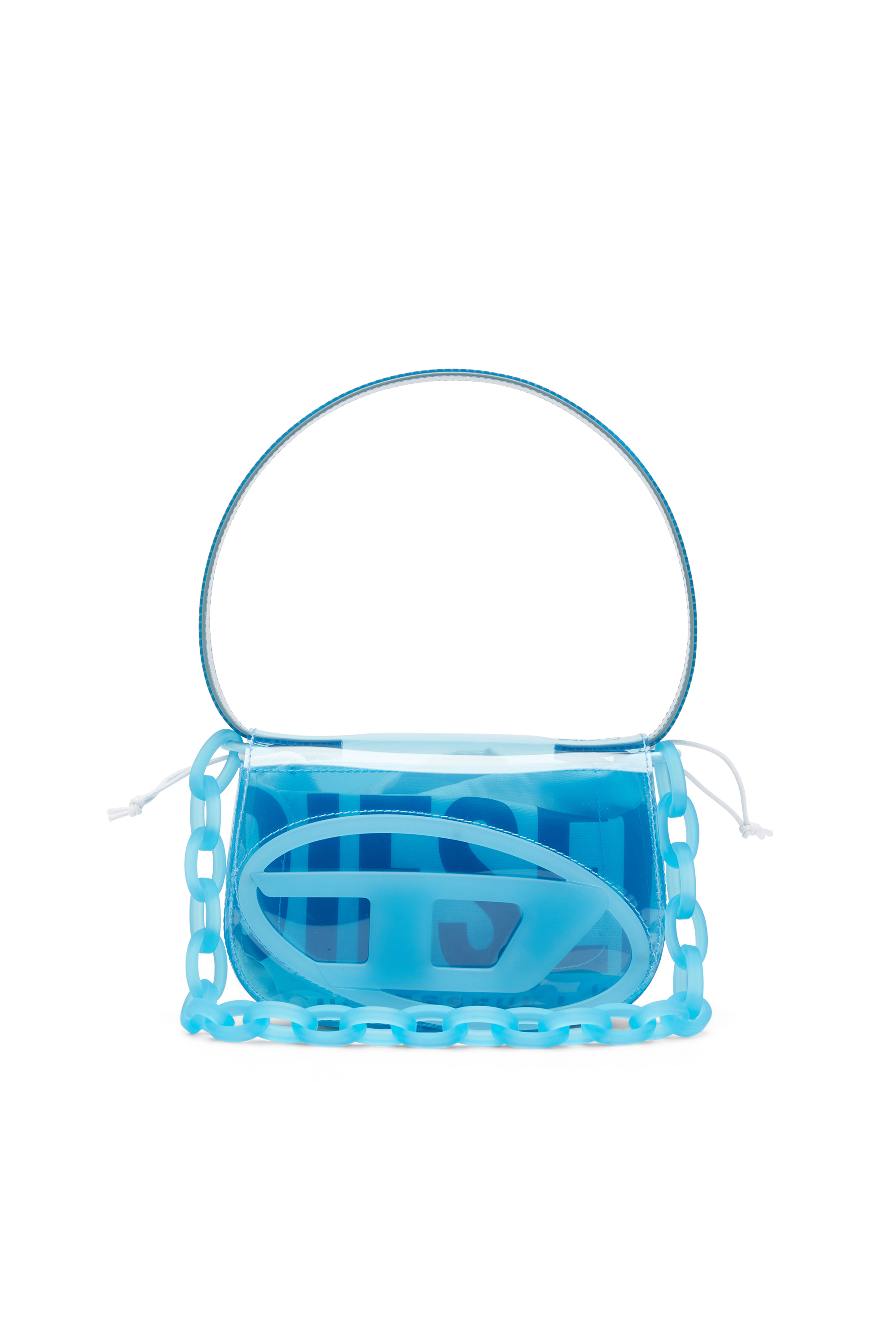 Diesel - 1DR, 1DR-Sac iconique à bandoulière en TPU transparent Femme in Bleu - 1