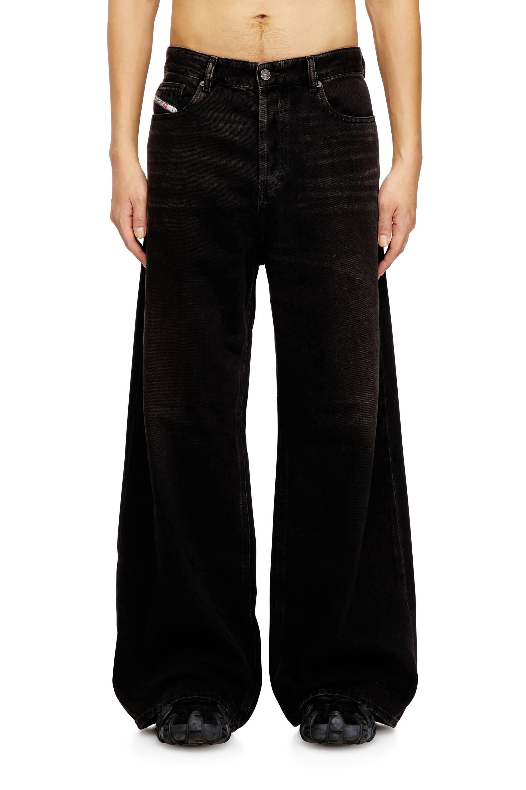 Diesel - Relaxed Jeans 1996 D-Sire 09J96 Femme, Noir/Gris foncé - Image 6