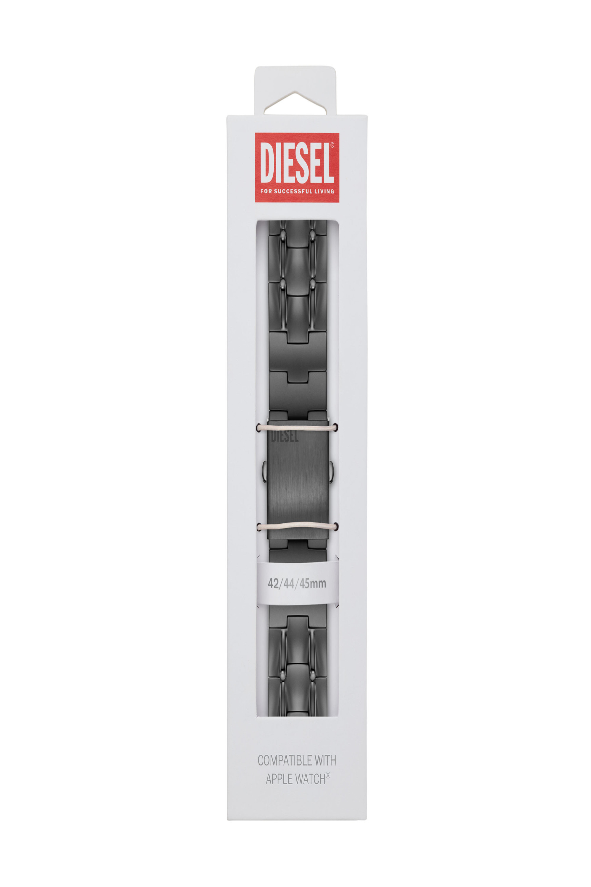 Diesel - DSS0015, Bracelet de montre en acier inoxydable pour l'Apple Watch®, 42mm, 44mm, et 45mm. Mixte in Gris - 2