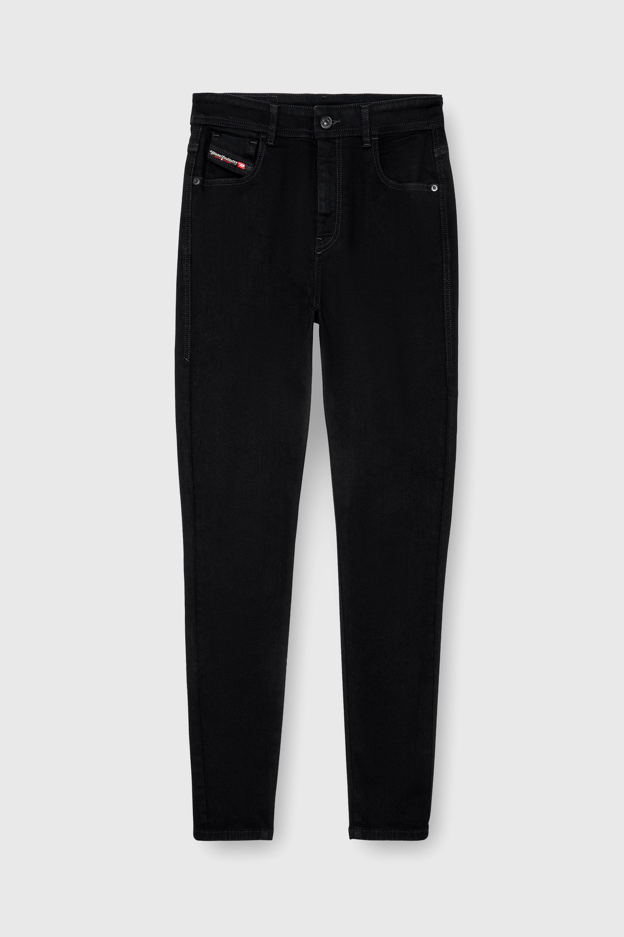 Diesel - Skinny Jeans 1984 Slandy-High 069EF Femme, Noir/Gris fonc&eacute; - Image 2