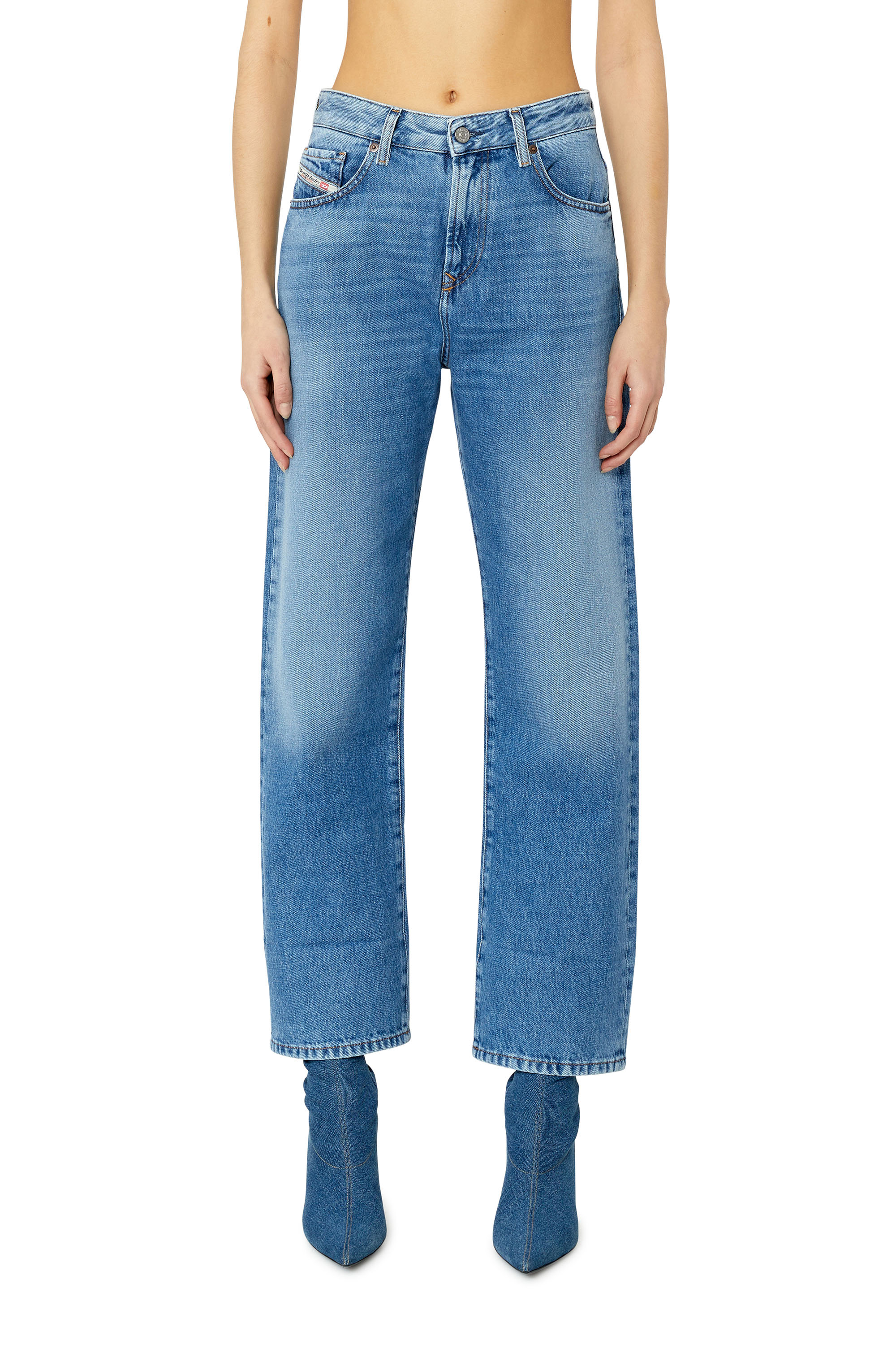 Diesel - Femme Straight Jeans 1999 D-Reggy 09C15, Bleu Clair - Image 1