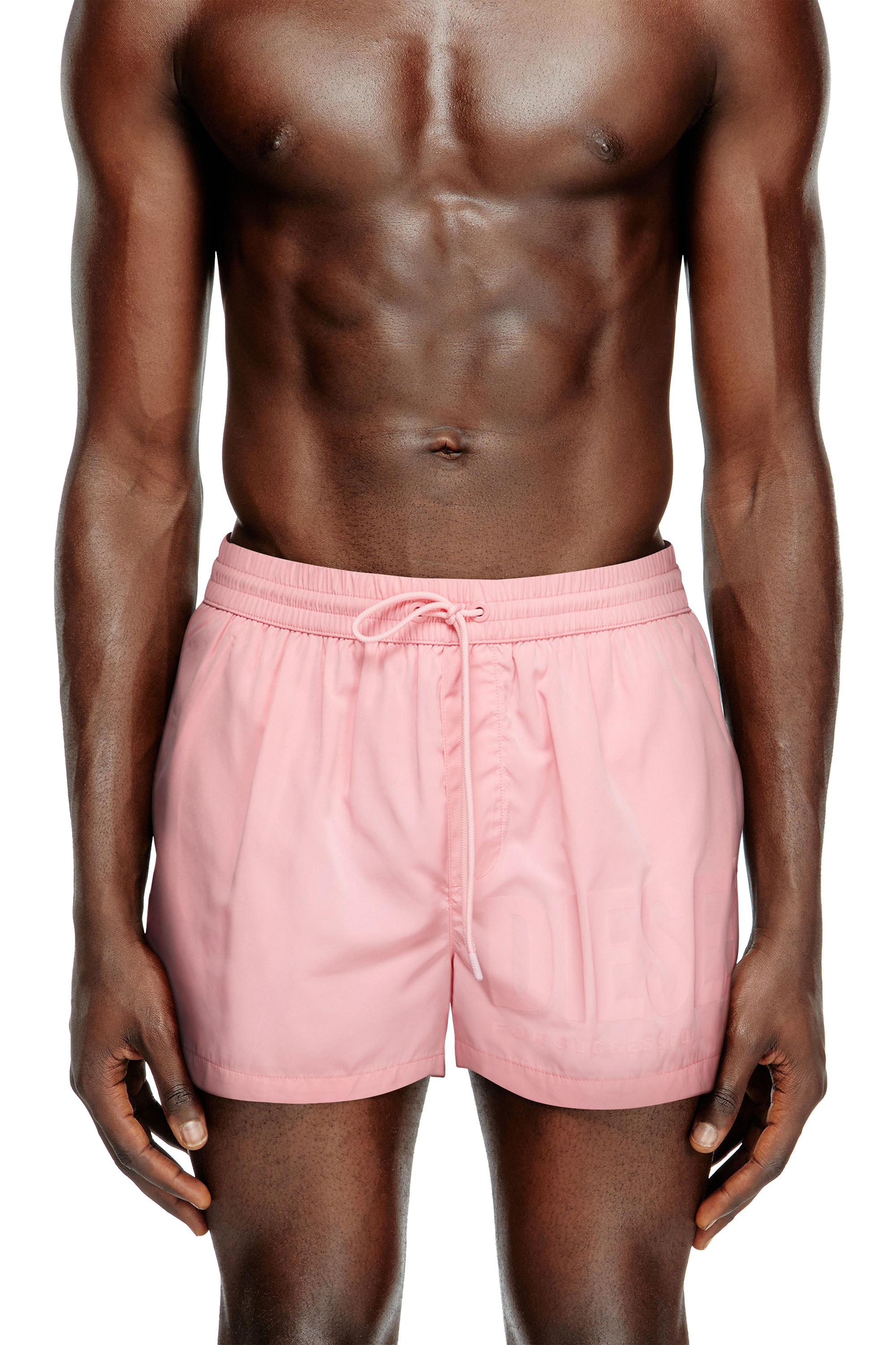 Diesel - MARIO-34-D-CORE, Short de bain avec logo imprimé Homme in Rose - 1