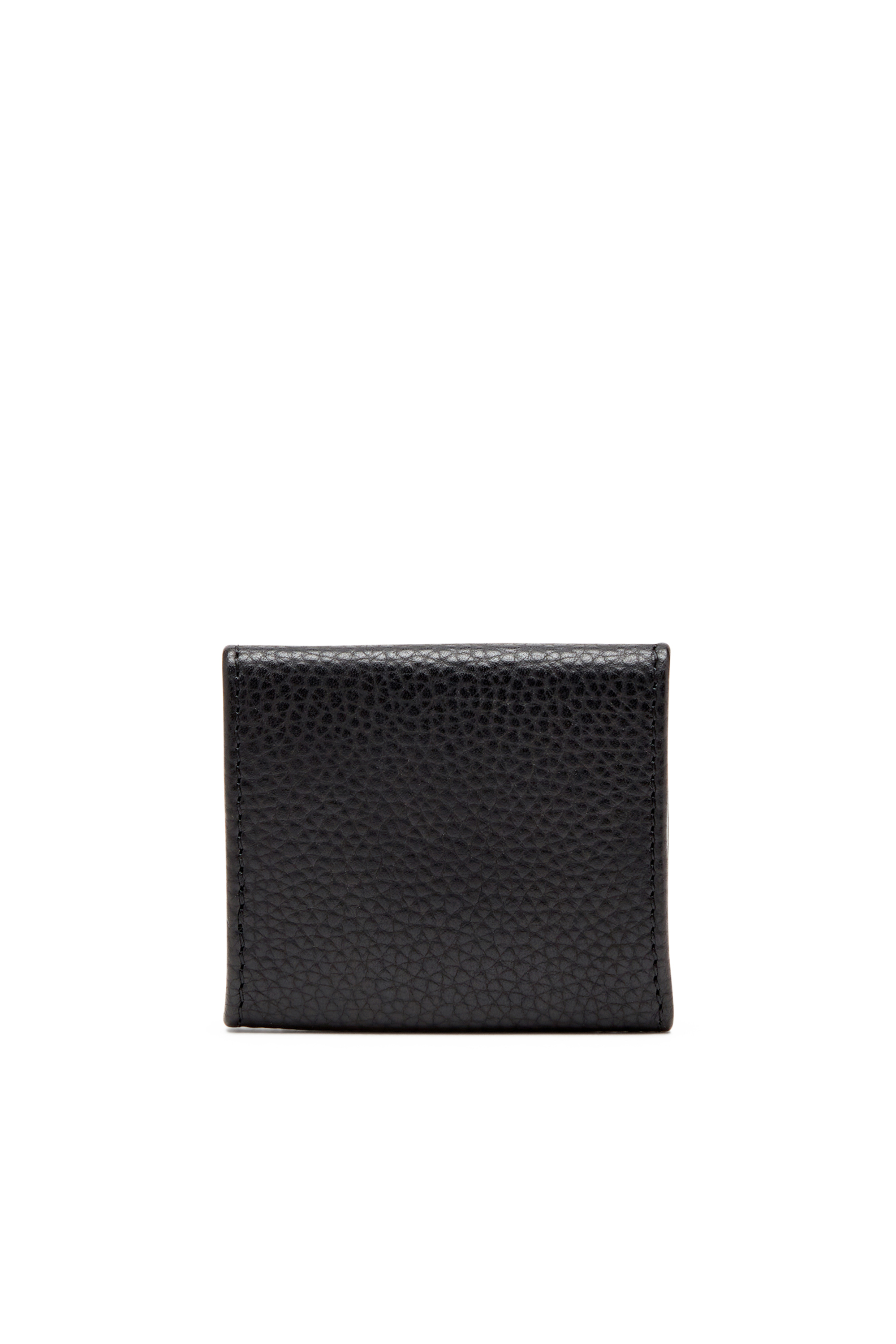 Diesel - HISSU EVO COIN CASE, Coin purse in grainy leather Homme in Noir - 2