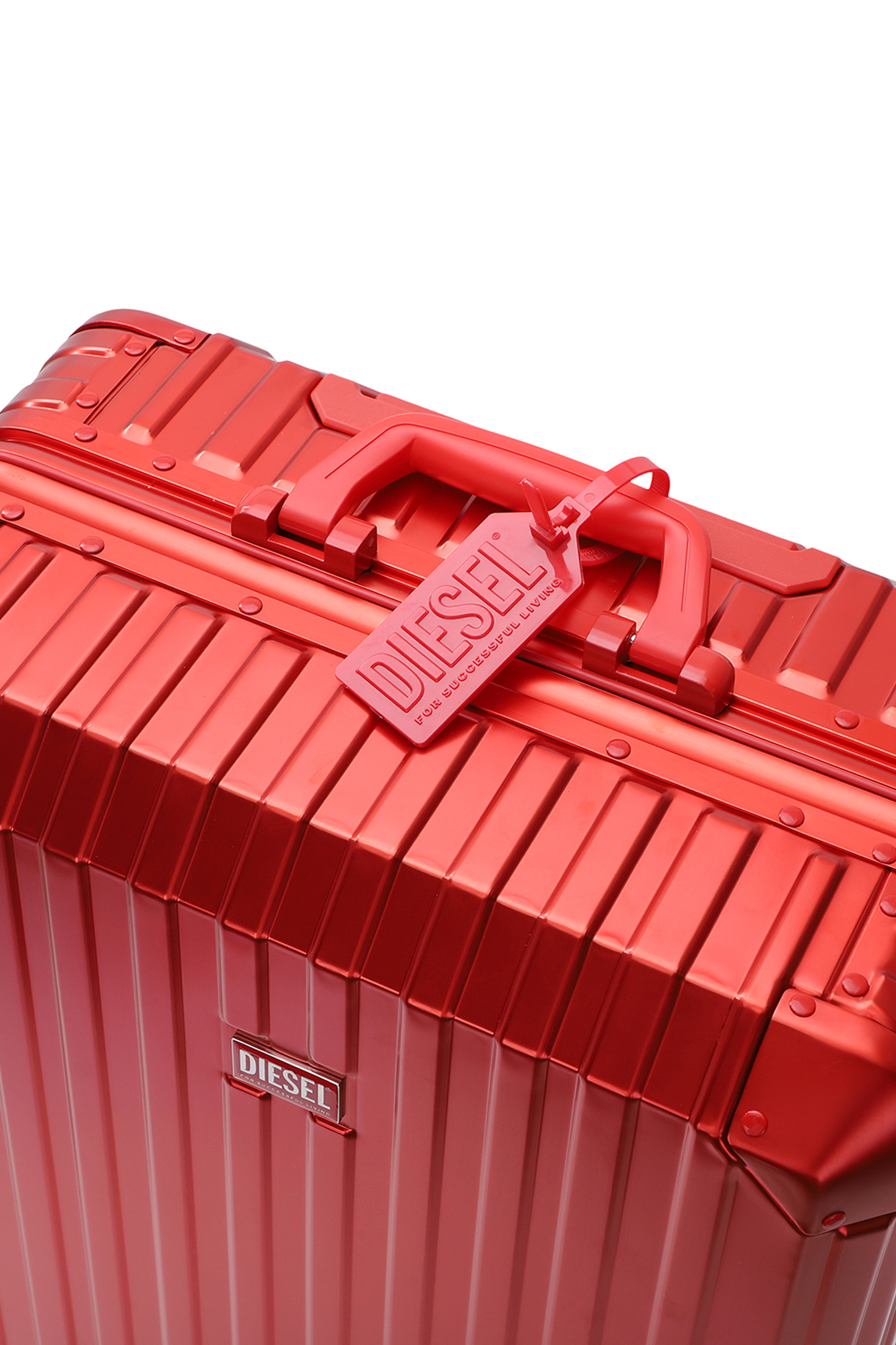 Diesel - DIESEL ALUMINUM TROLLEY- DSL002, Valise en aluminium taille M Mixte in Rouge - 2