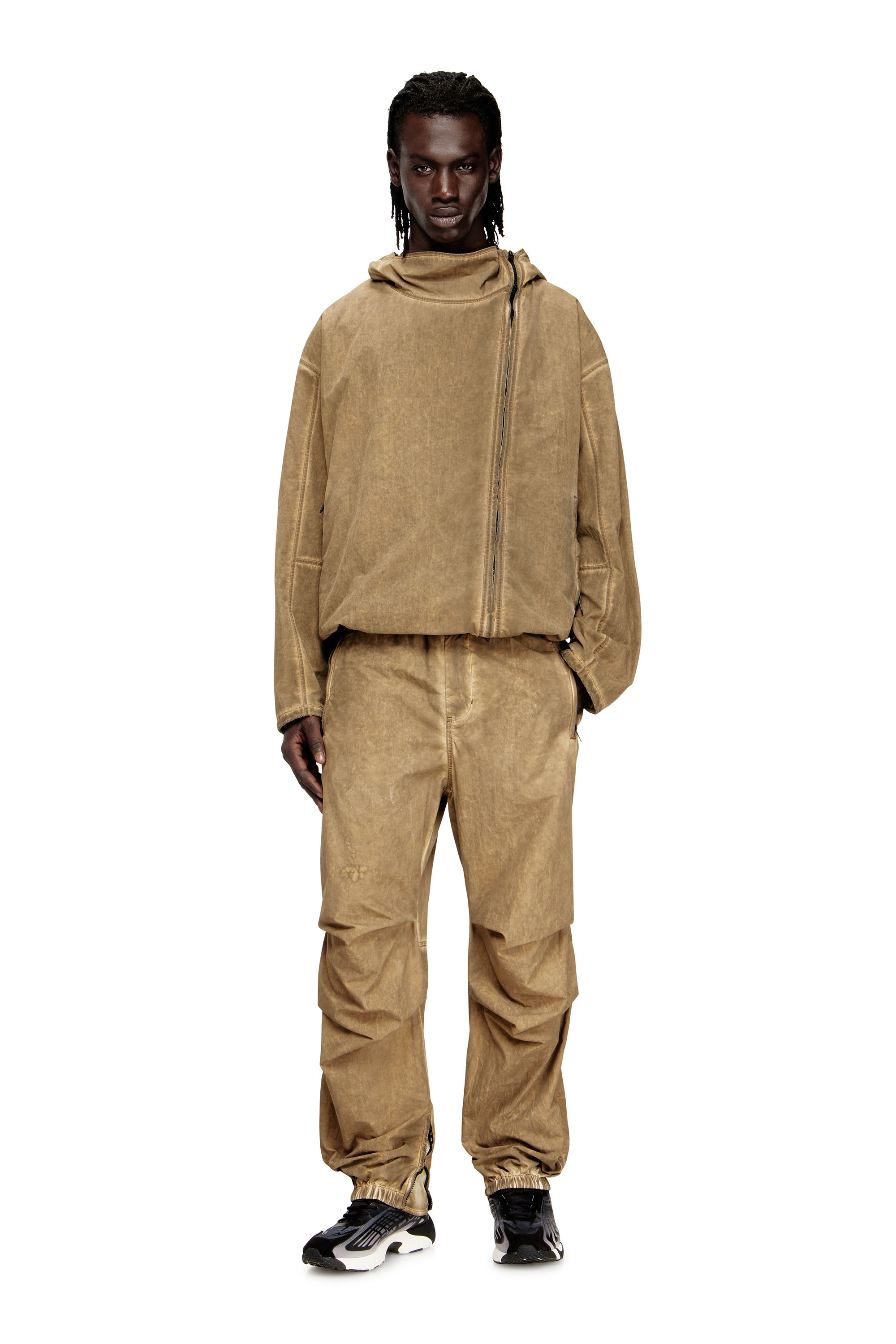 Diesel - J-SQUAD-TREAT, Veste à capuche effet poussière en Taslan Homme in ToBeDefined - 2