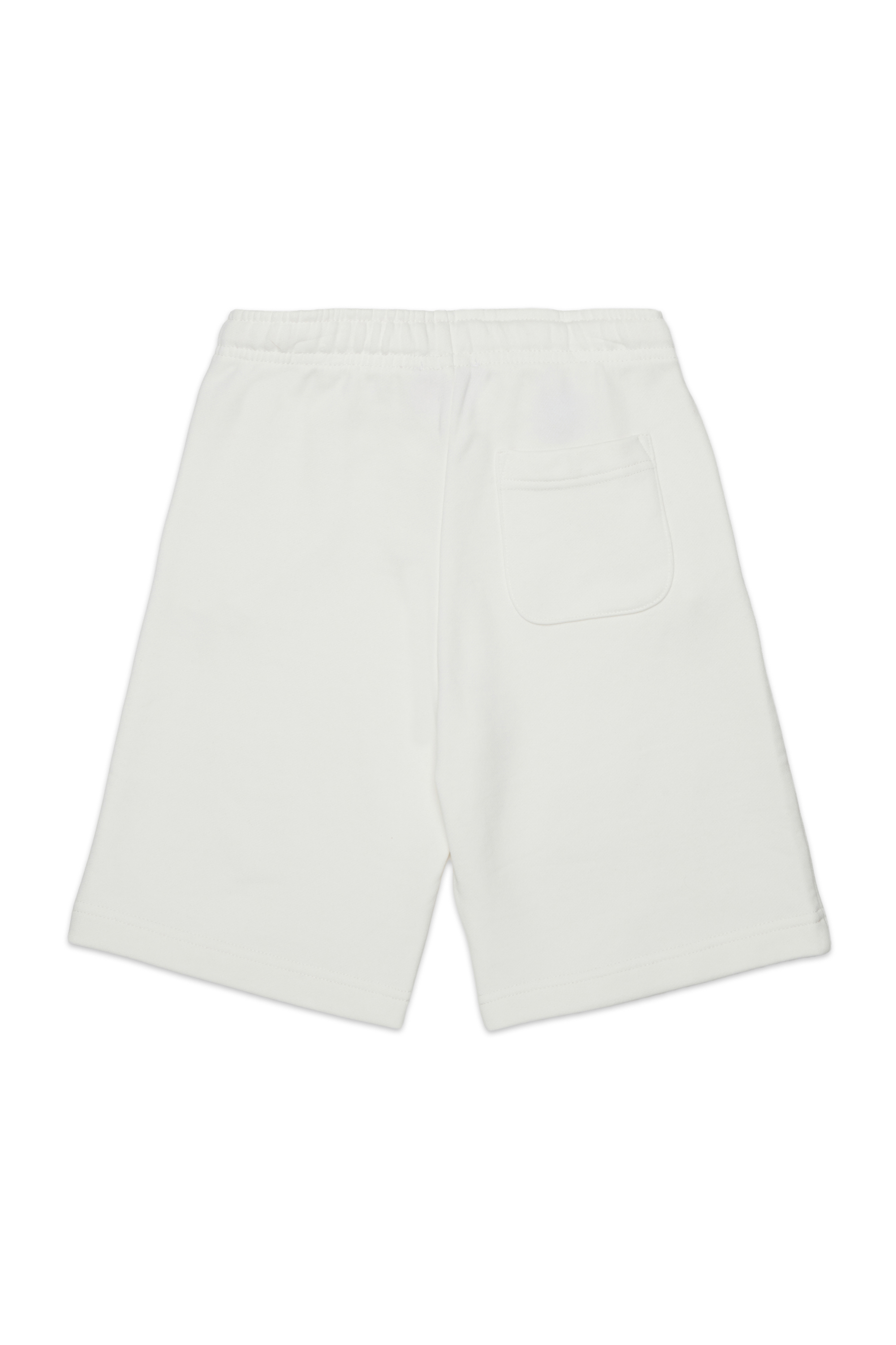 Diesel - PXGINSHORT, Unisex's Sweat shorts with logo patch in White - 2