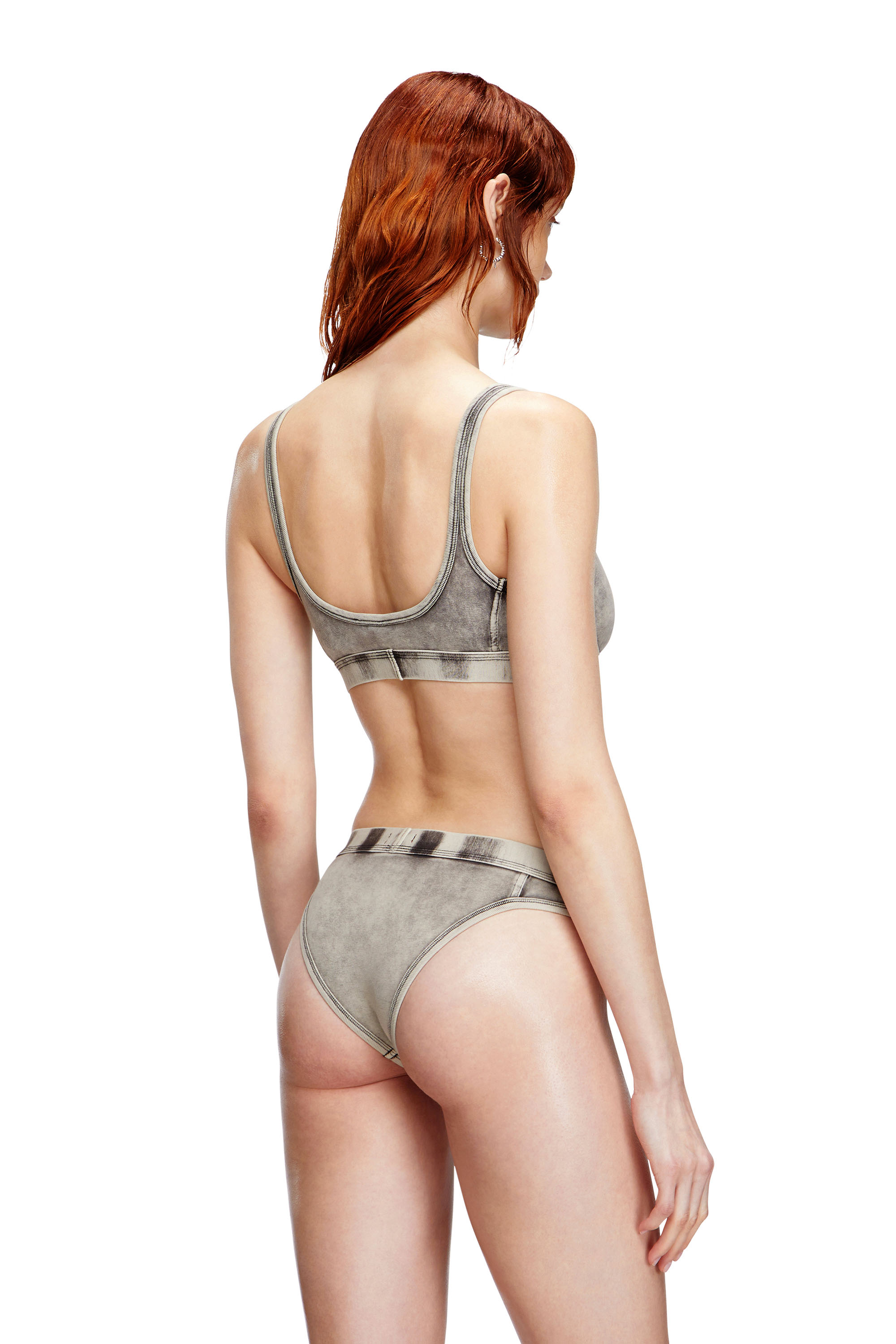 Diesel - CLODIA-DNM, Slips en jersey effet denim Femme in Gris - 4