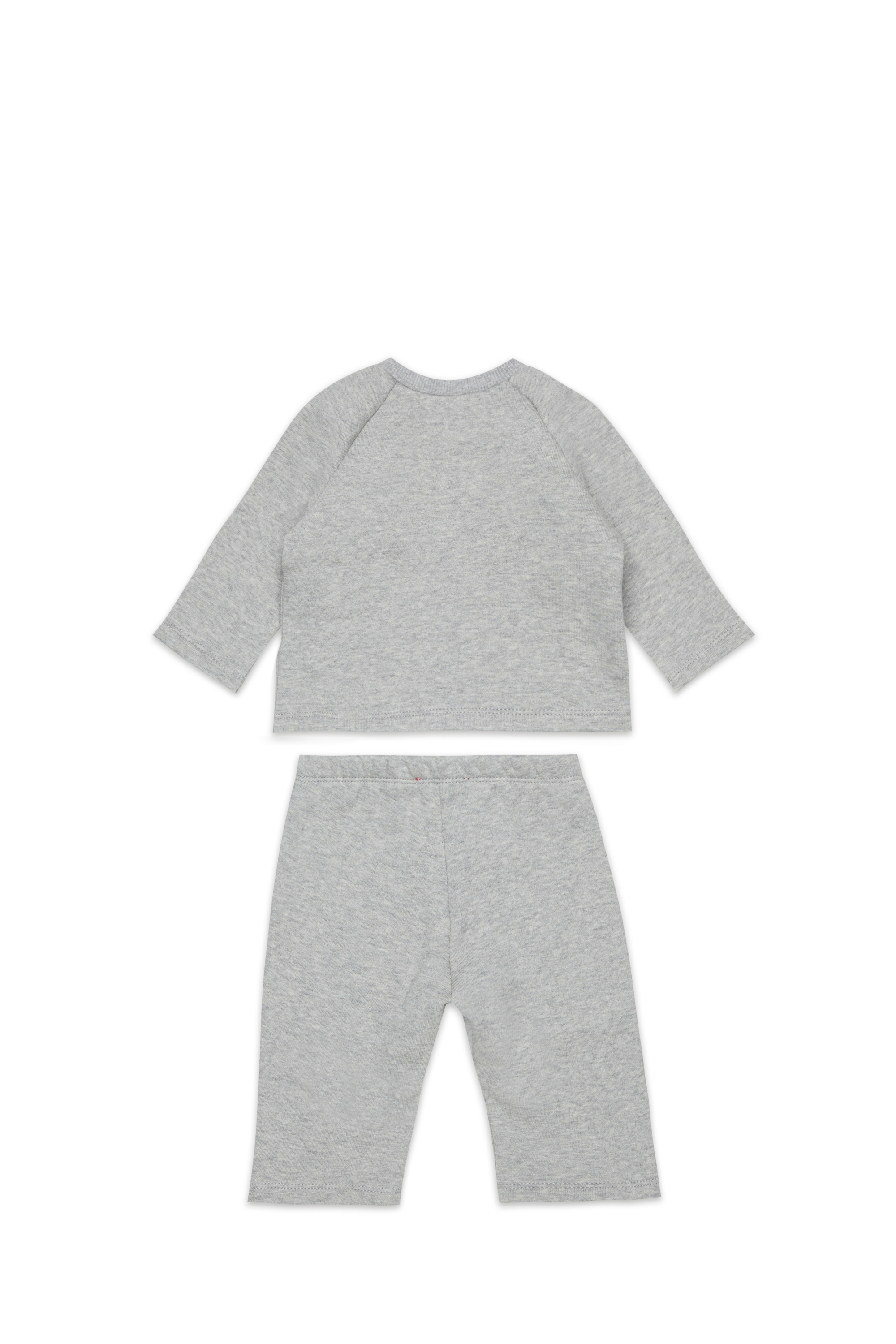 Diesel - SLUPY-SET-NB, Ensemble pour nouveau-n&eacute; avec imprim&eacute; logo Mixte in Gris - 2