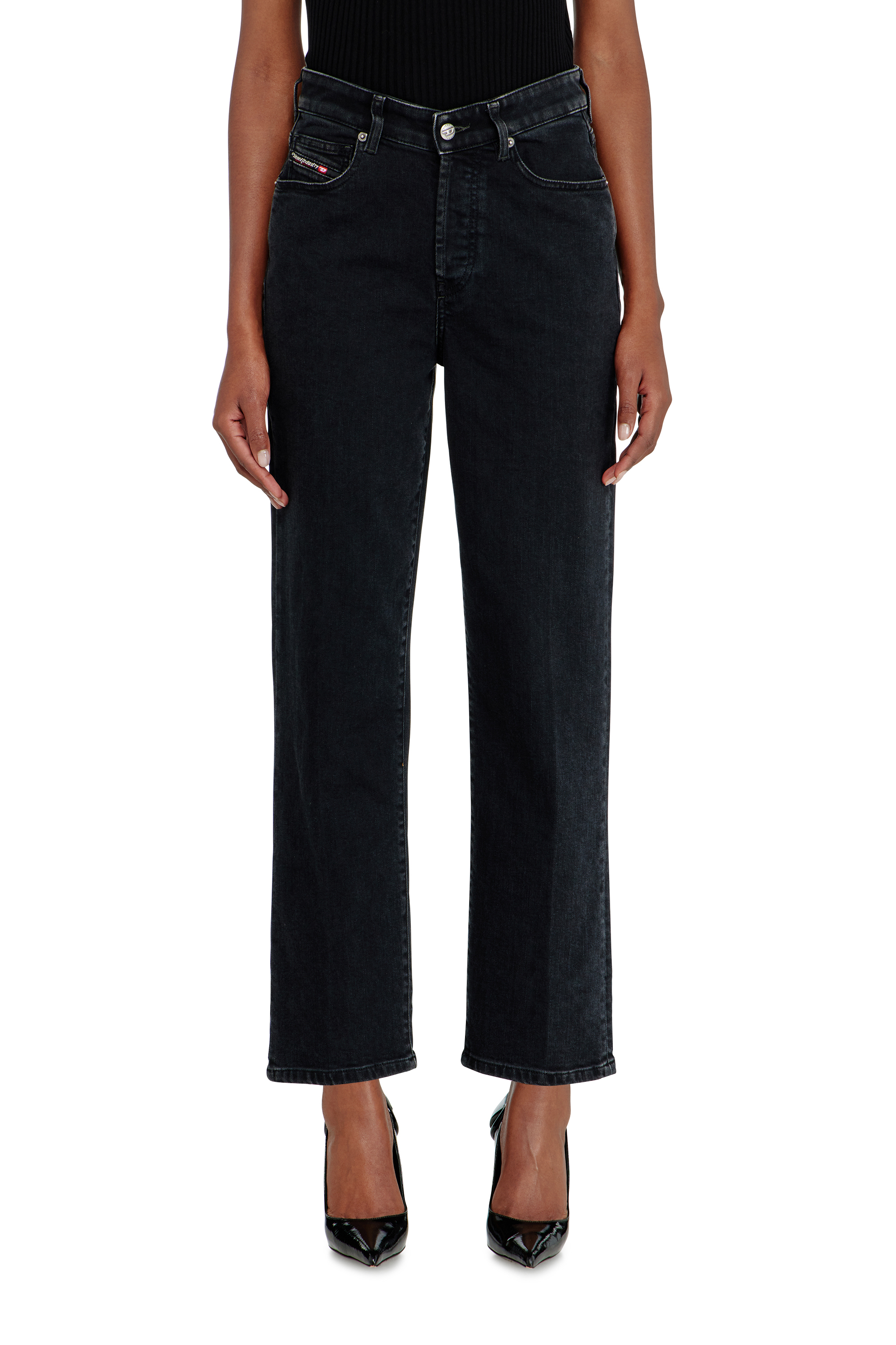 Diesel - Regular Jeans 1981 D-Went 09N89 Femme, Noir/Gris fonc&eacute; - Image 4