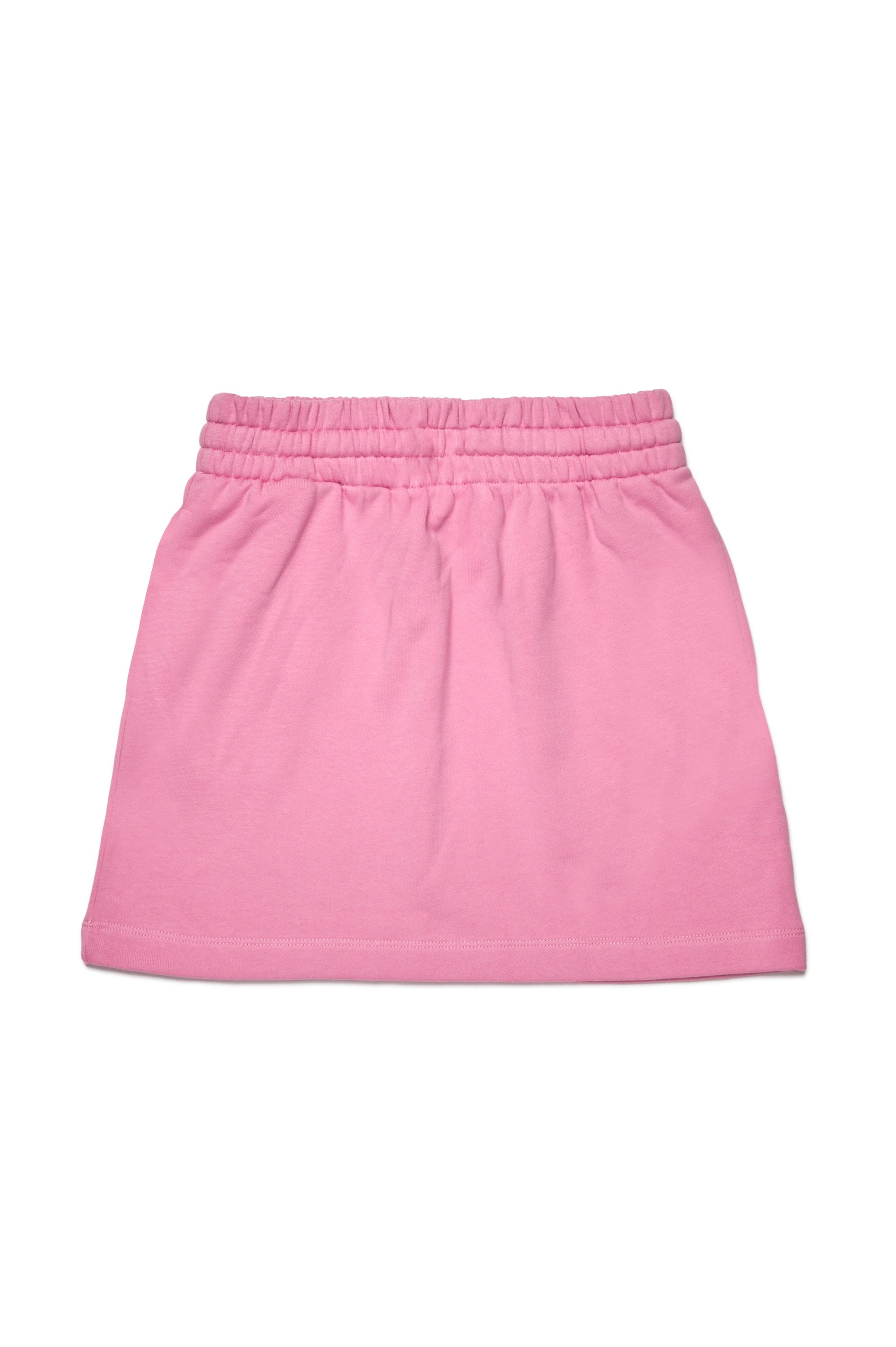 Diesel - GINNYX, Mini-jupe en coton avec logo cœur floqué Femme in Rose - 2