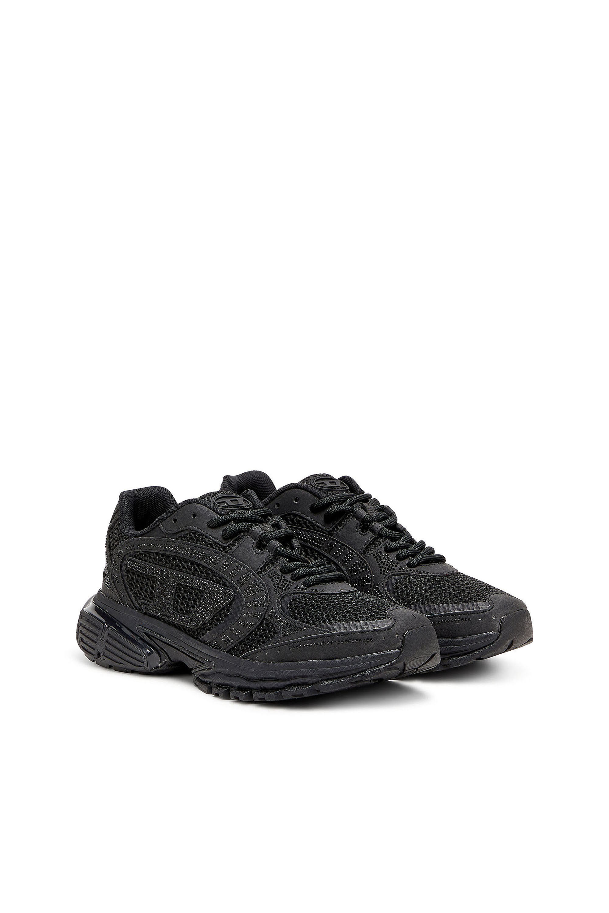 Diesel - S-PRO-V-DENSE LOW W, S-Pro-V-Dense - Sneakers en mesh avec cristaux Femme in Noir - 2