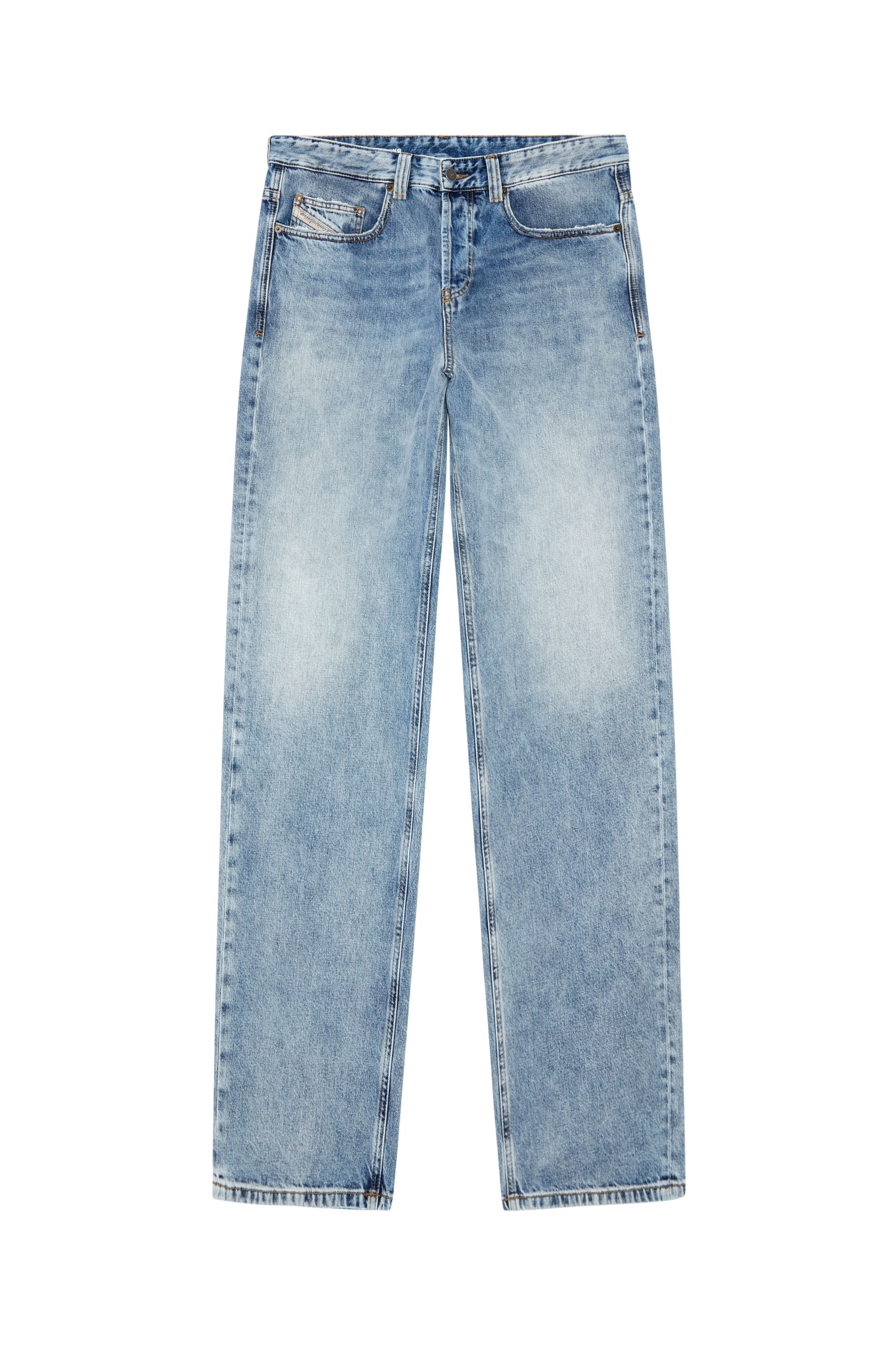 Diesel - Straight Jeans 2001 D-Macro 09H57, Bleu Clair - Image 5