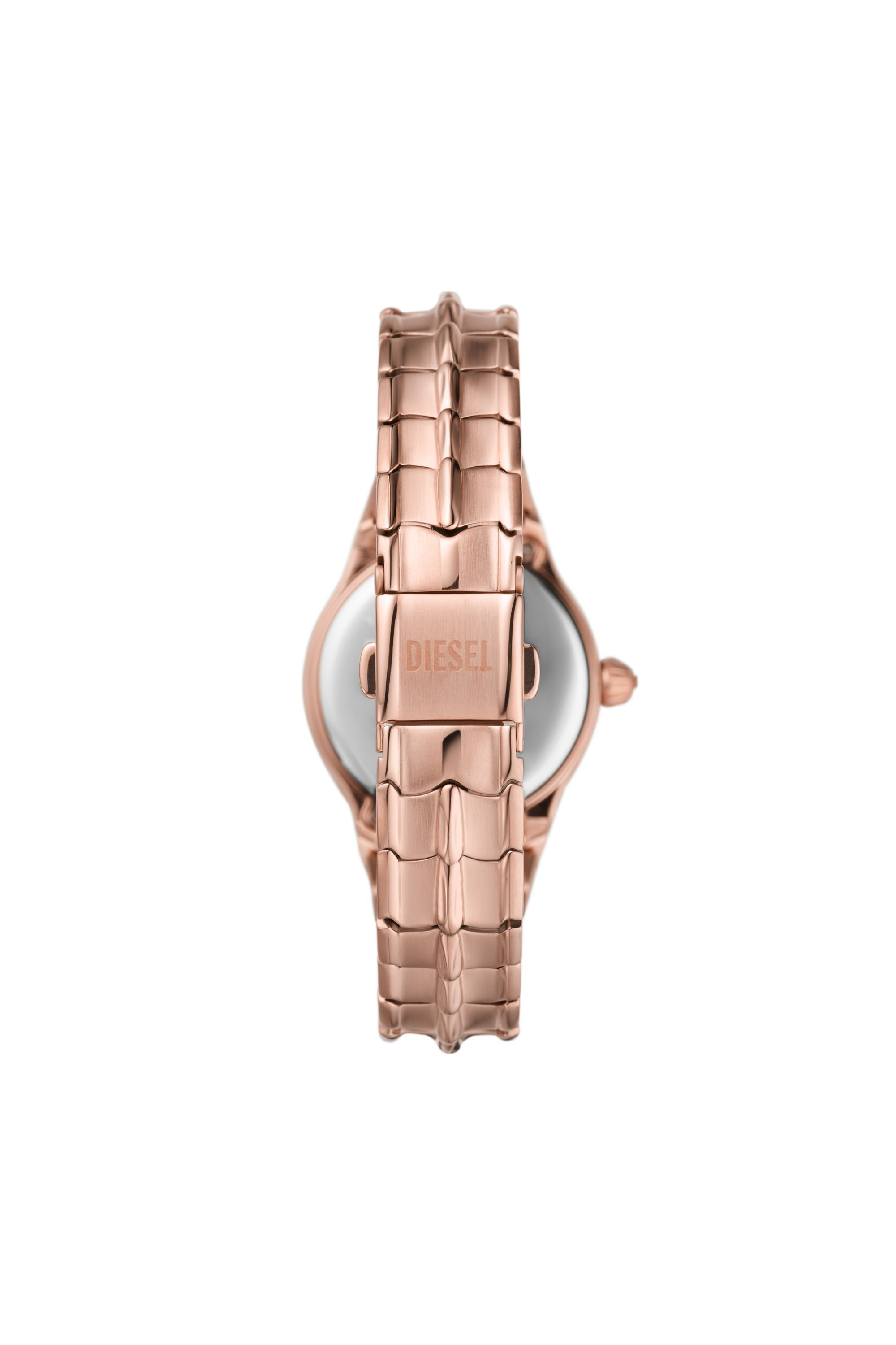 Diesel - DZ5604, Woman Vert three-hand rose gold-tone stainless steel watch in Pink - Image 2