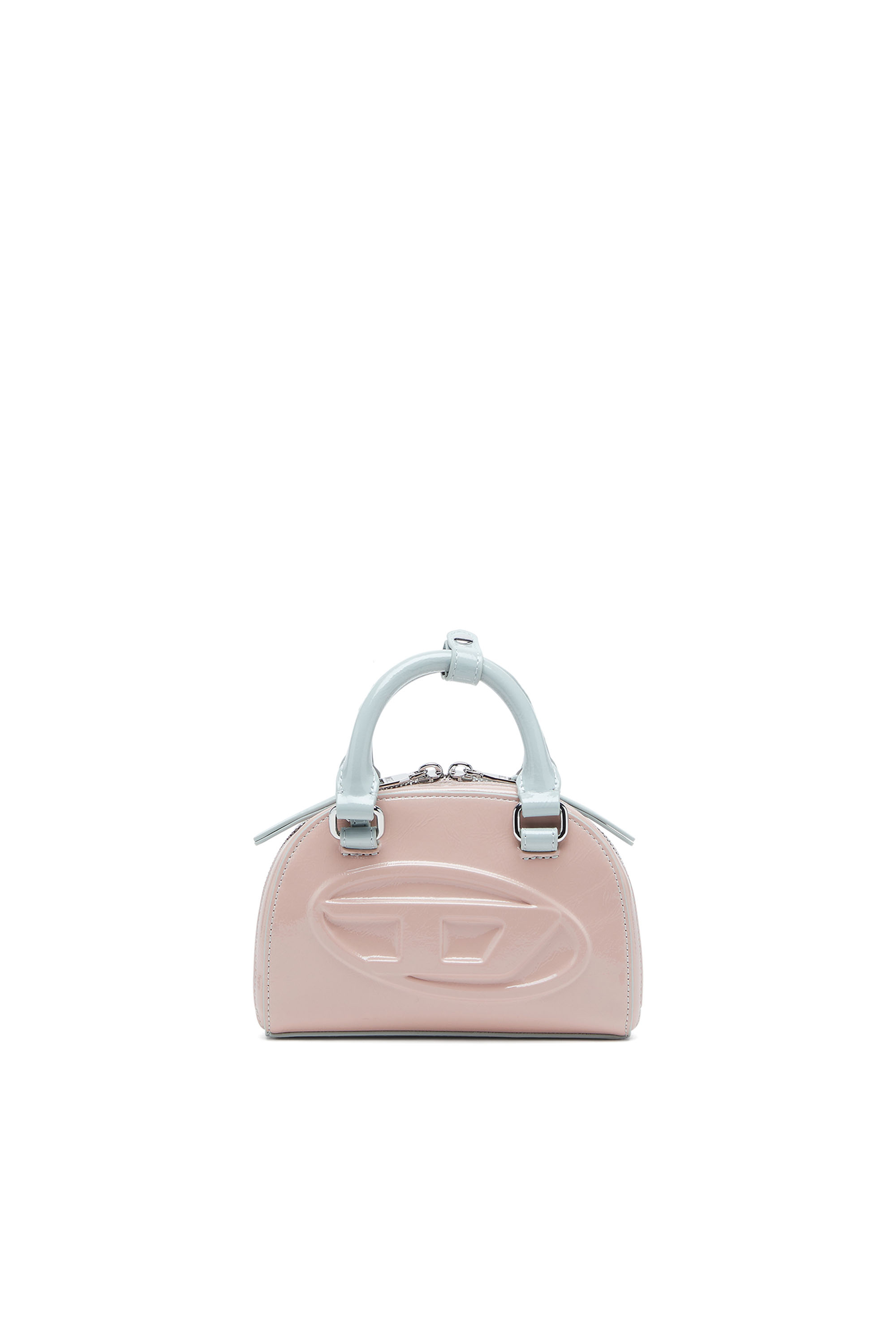 Diesel - 1DR DOME CROSSBODY XS, 1DR Dome-Sac bandouli&egrave;re mini avec effet naplak Femme in Rose - 1