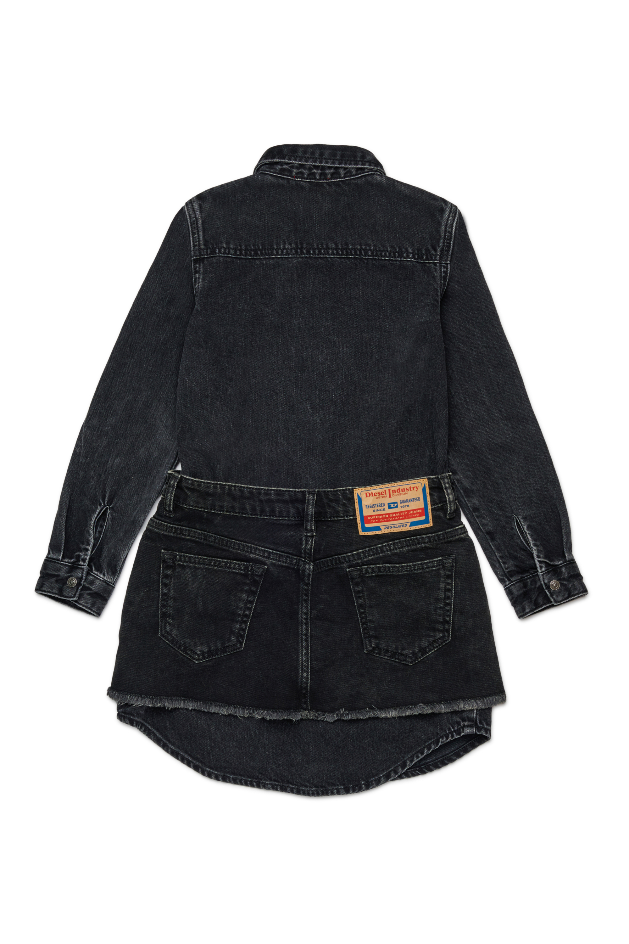 Diesel - DESSY, Robe en denim avec poches Femme in Noir - 2