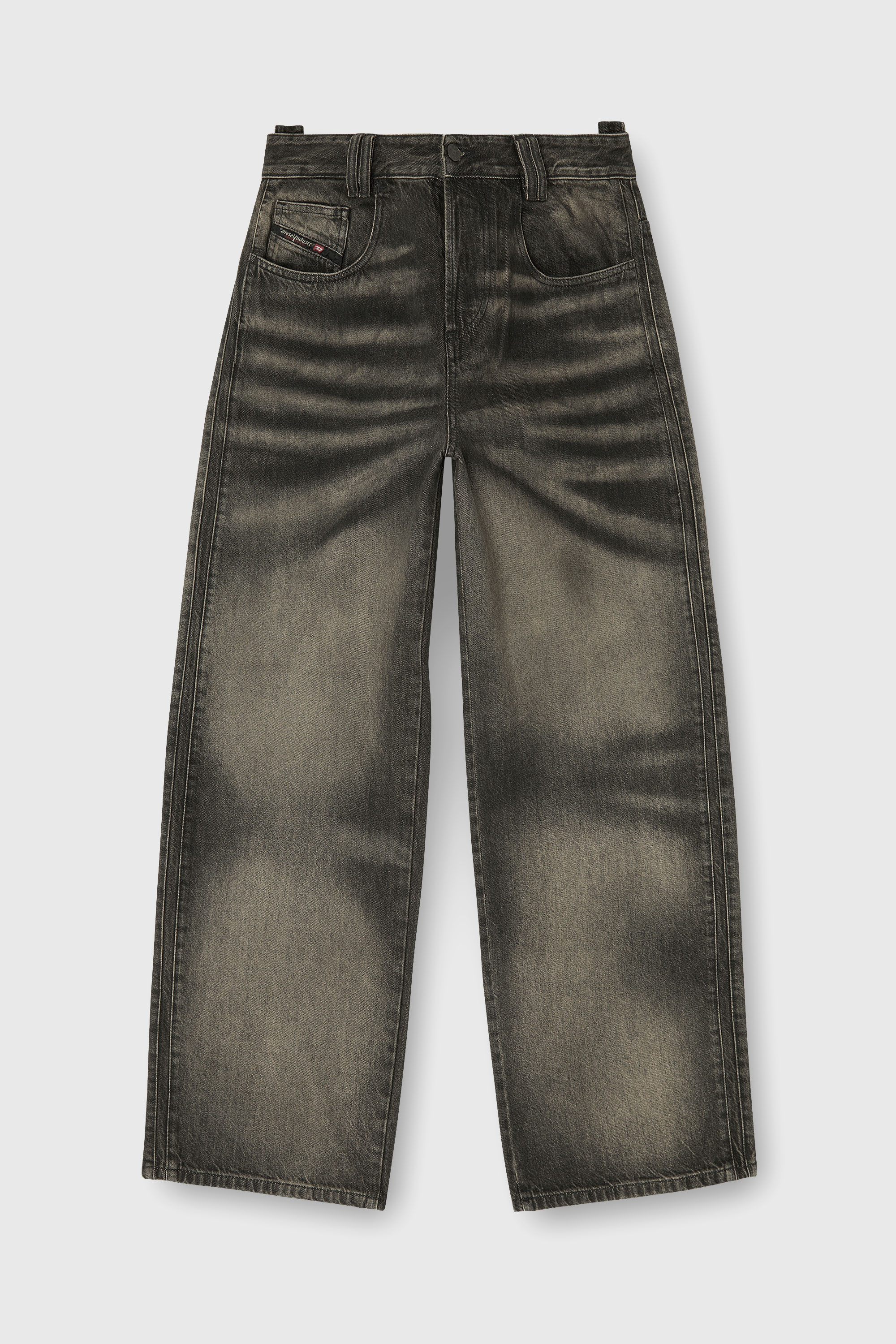 Diesel - Relaxed Jeans 1982 D-Hakou 09R33 Mixte, Noir/Gris fonc&eacute; - Image 8