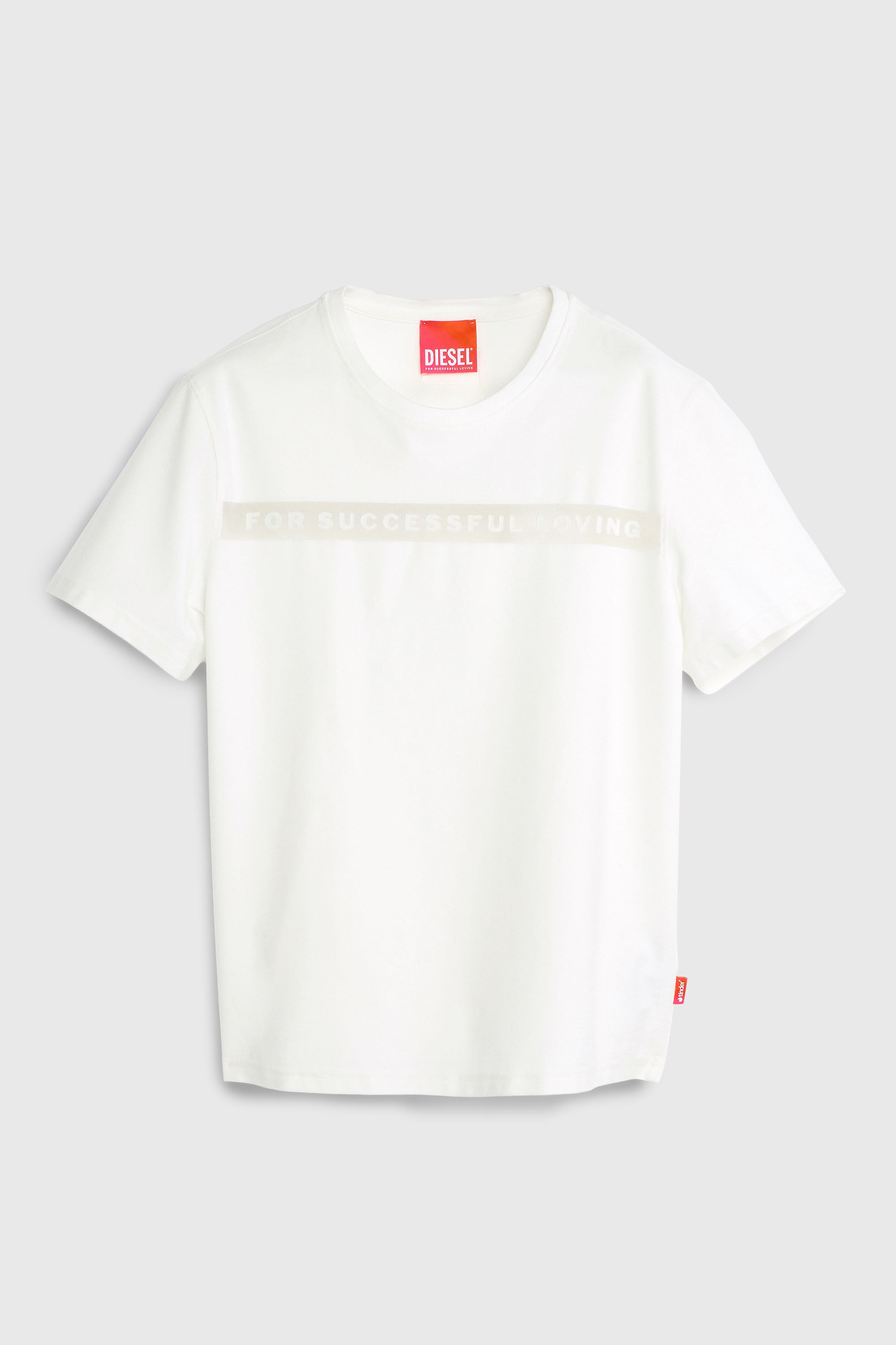 Diesel - PR-T-NOTS-CHI-R, T-shirt avec logo For Successful Loving Mixte in Blanc - 2