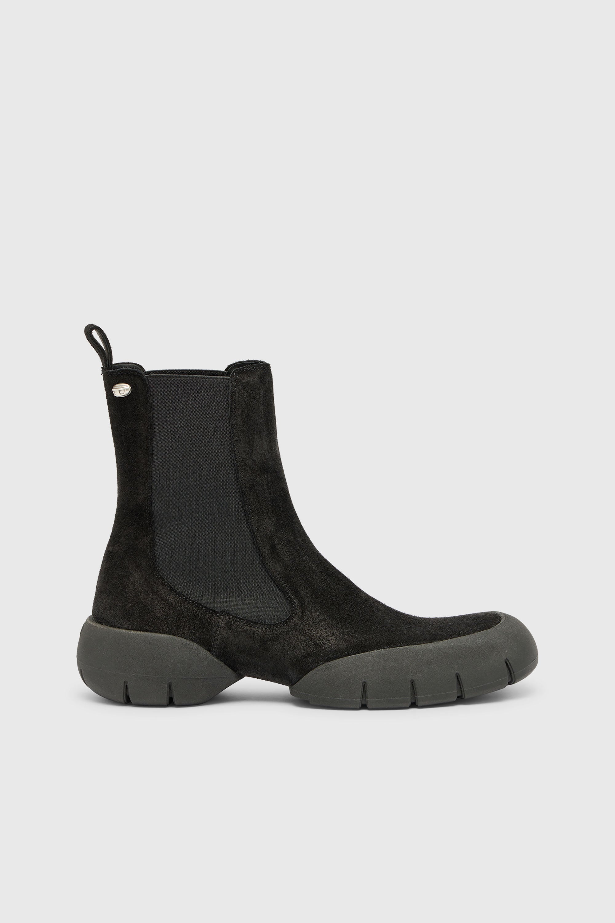 Diesel - D-MATHIEU CH, D-Mathieu - Bottines en su&egrave;de avec semelle en caoutchouc Homme in Noir - 1