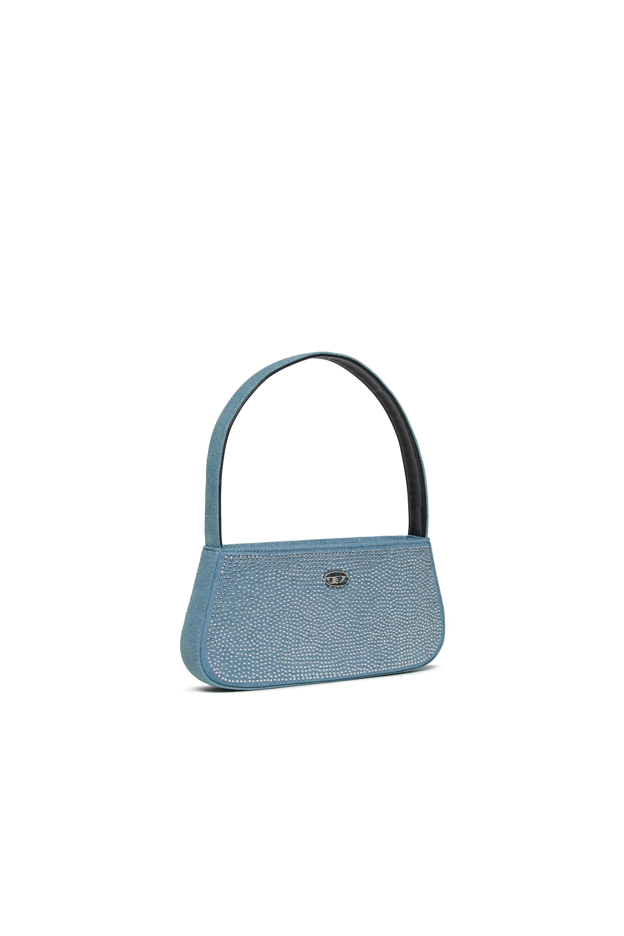 Diesel - WJULIE, WJulie - Sac en coton avec strass Femme in Bleu - 3