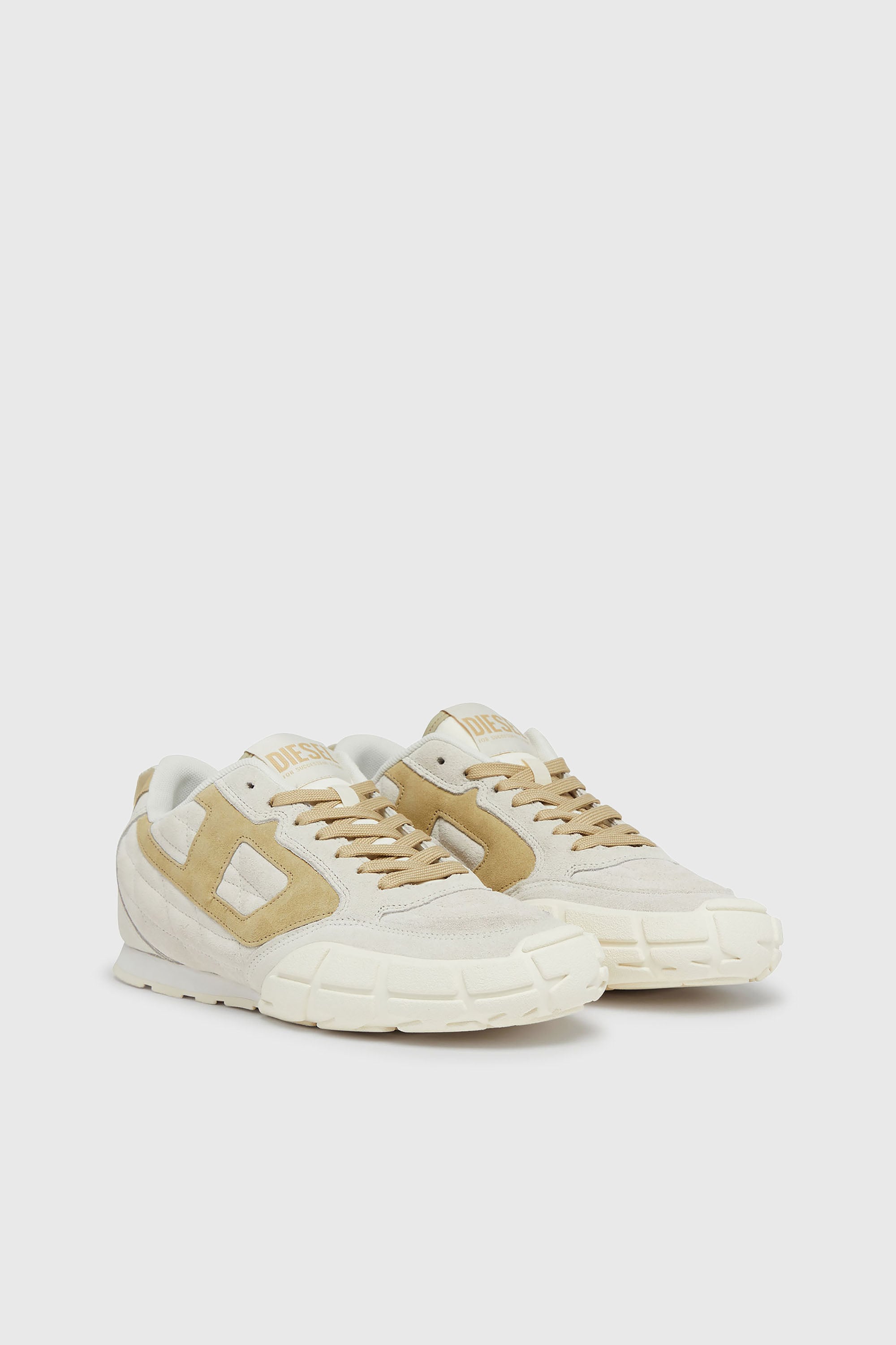 Diesel - S-PAGODHA LOW W, S-Pagodha-Baskets en daim matelass&eacute;es Femme in Blanc - 2