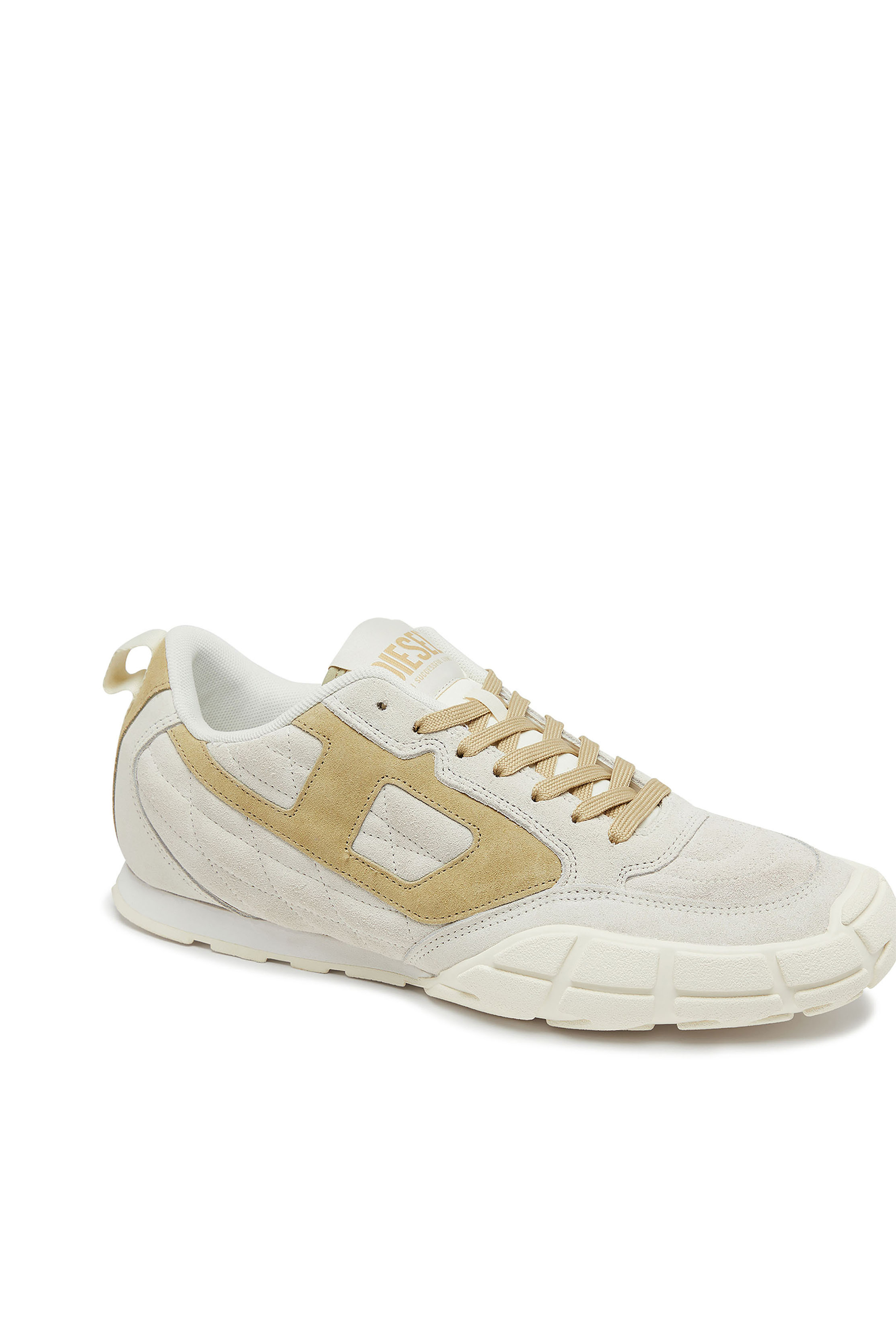 Diesel - S-PAGODHA LOW W, S-Pagodha-Baskets en daim matelassées Femme in Blanc - 6