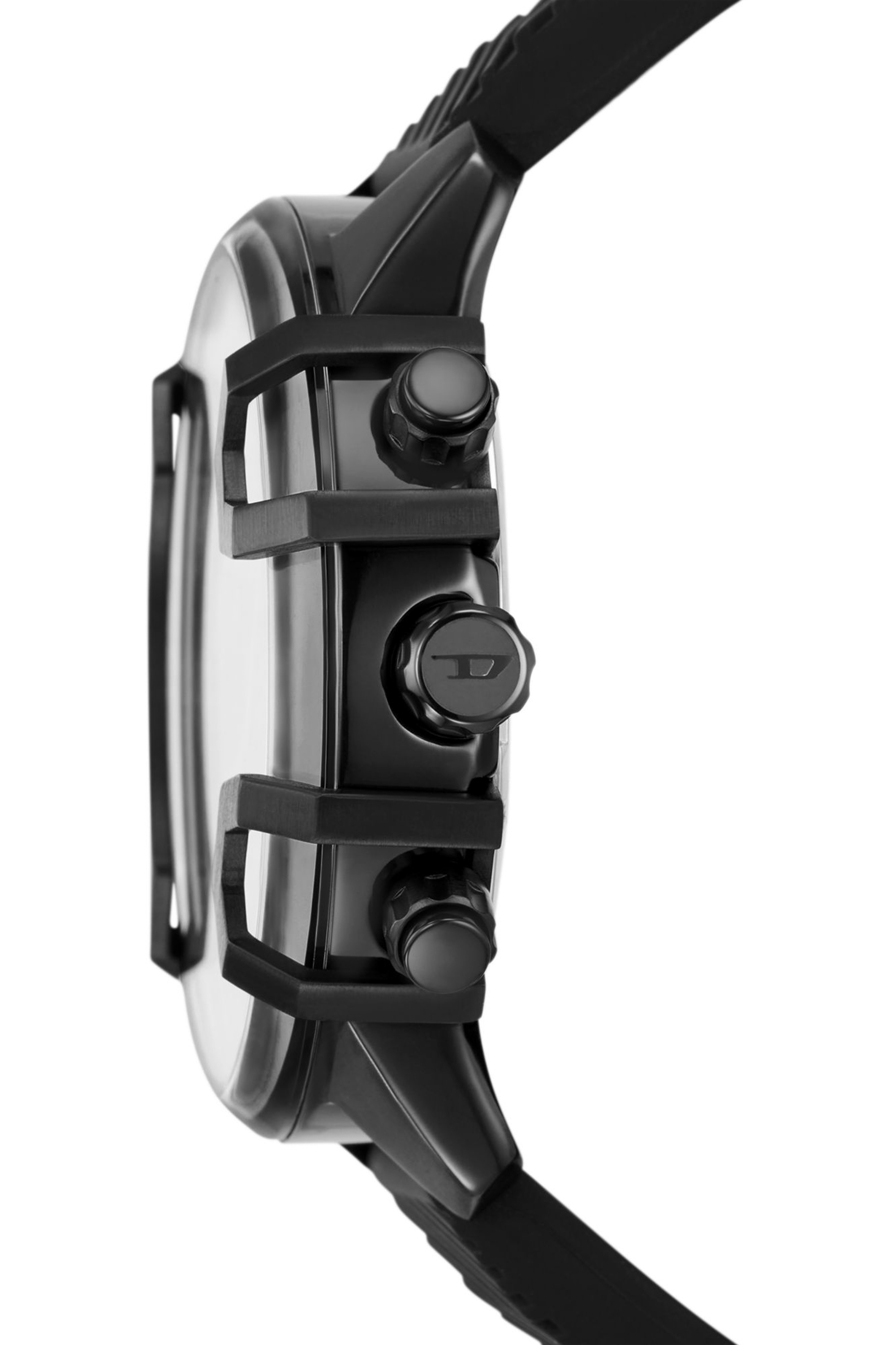 Diesel - DZ4650, Homme Set montre Griffed en silicone et bracelet in Noir - Image 3