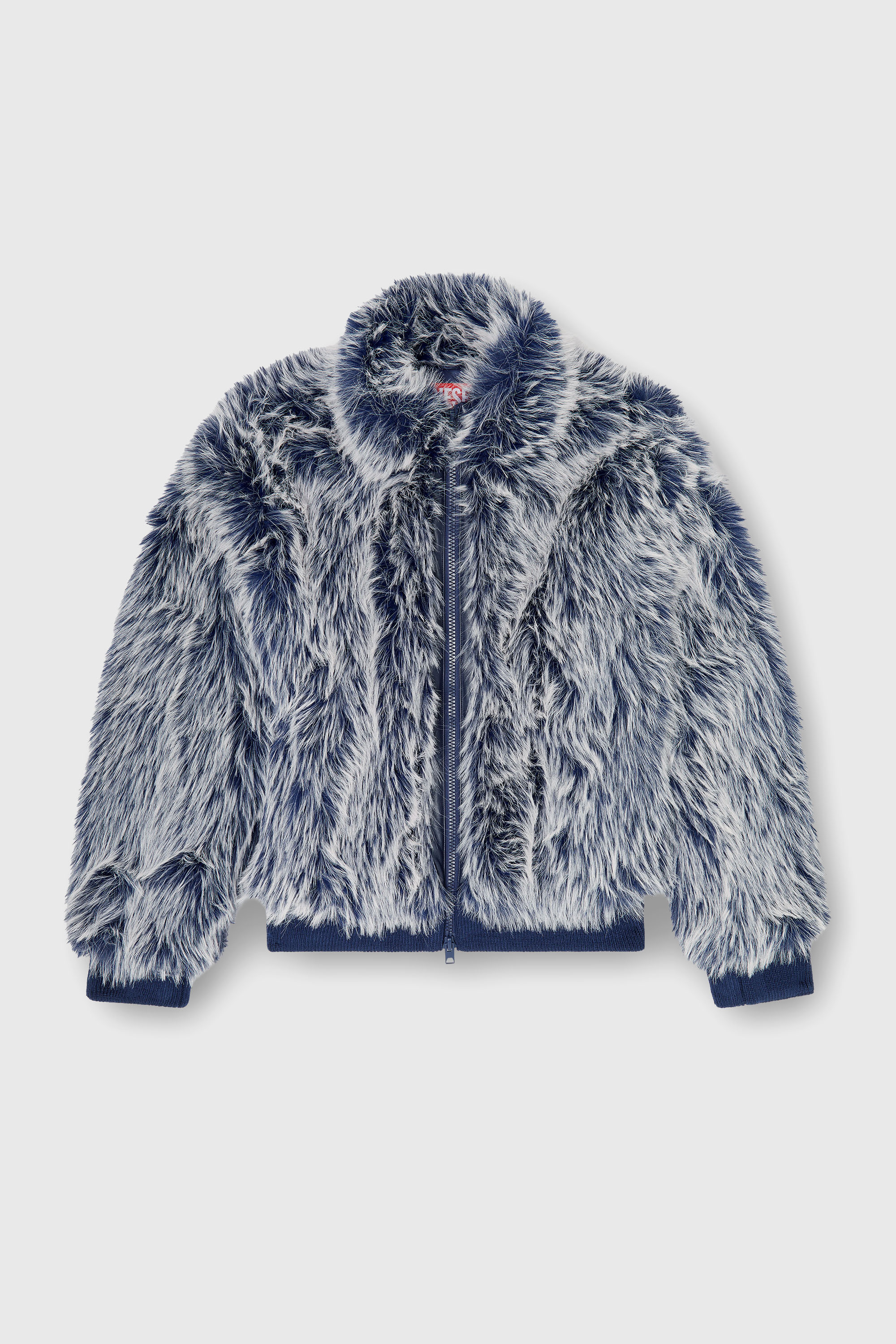 Diesel - W-VICTOR, Veste d'hiver shaggy Homme in Bleu - 2