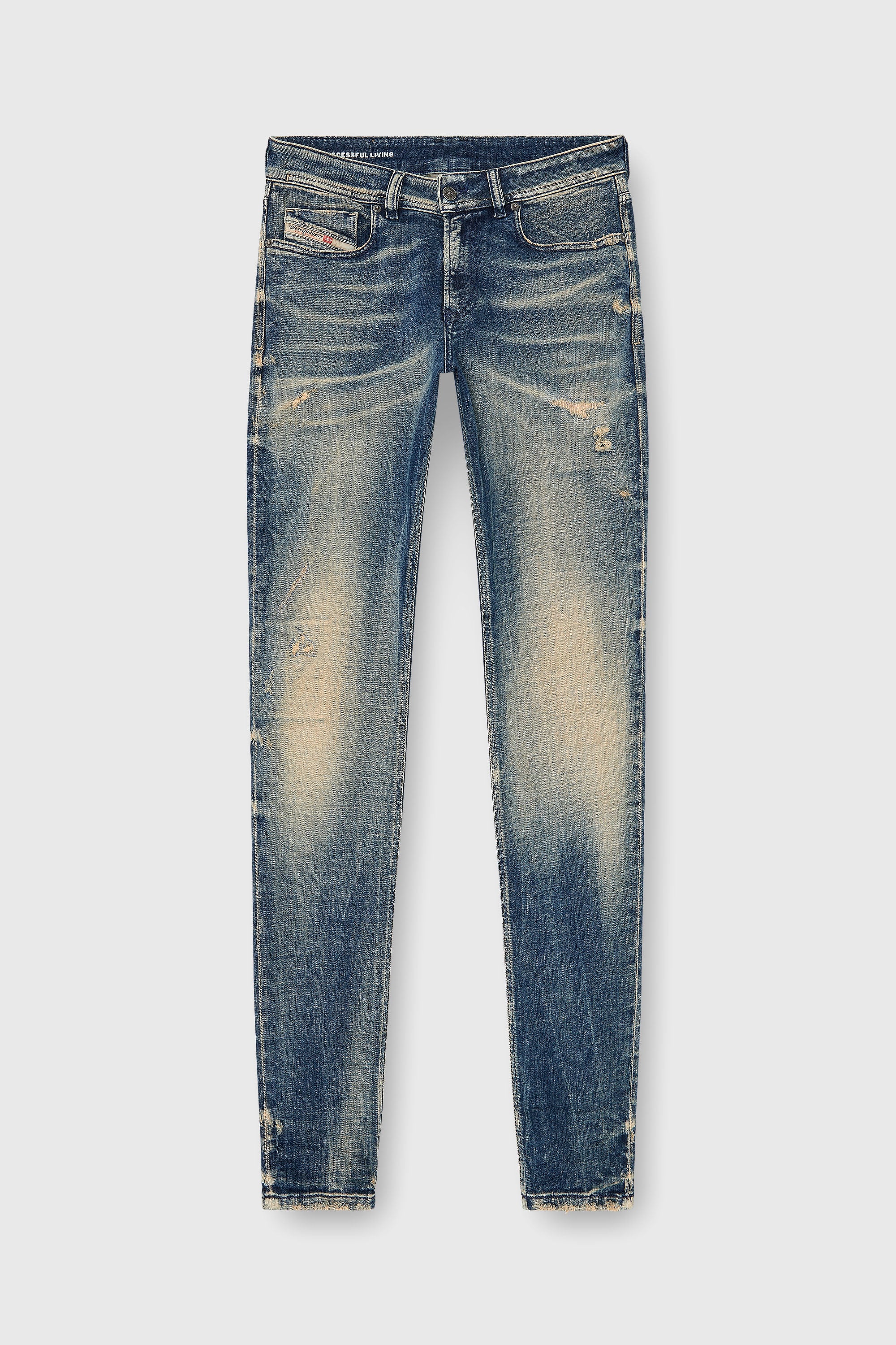 Diesel - Skinny Jeans 1979 Sleenker 09P68 Homme, Bleu Fonc&eacute; - Image 2