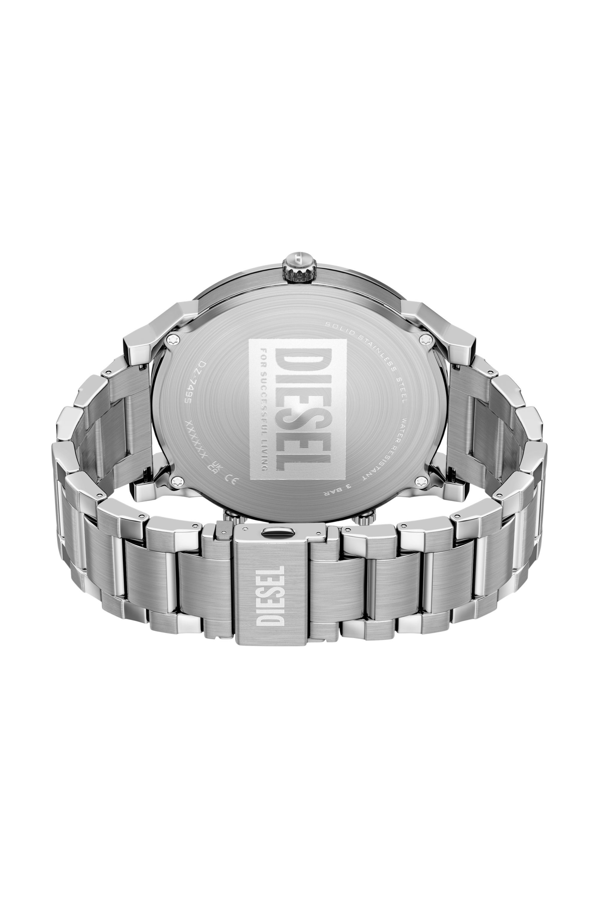 Diesel - DZ7495 WATCH, Montre en acier inoxydable Mr. Daddy Slim Homme in Gris argent&eacute; - 5