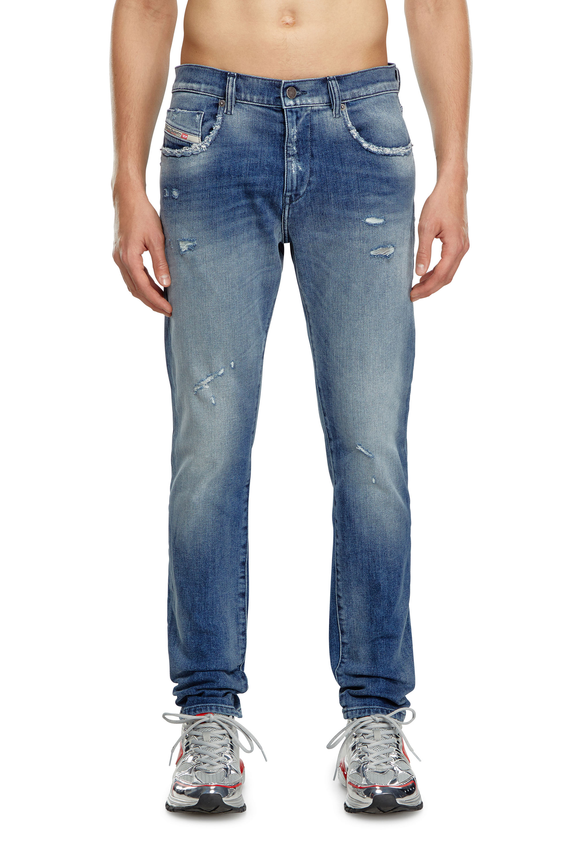 Diesel - Slim Jeans 2019 D-Strukt 09J61, Bleu moyen - Image 1
