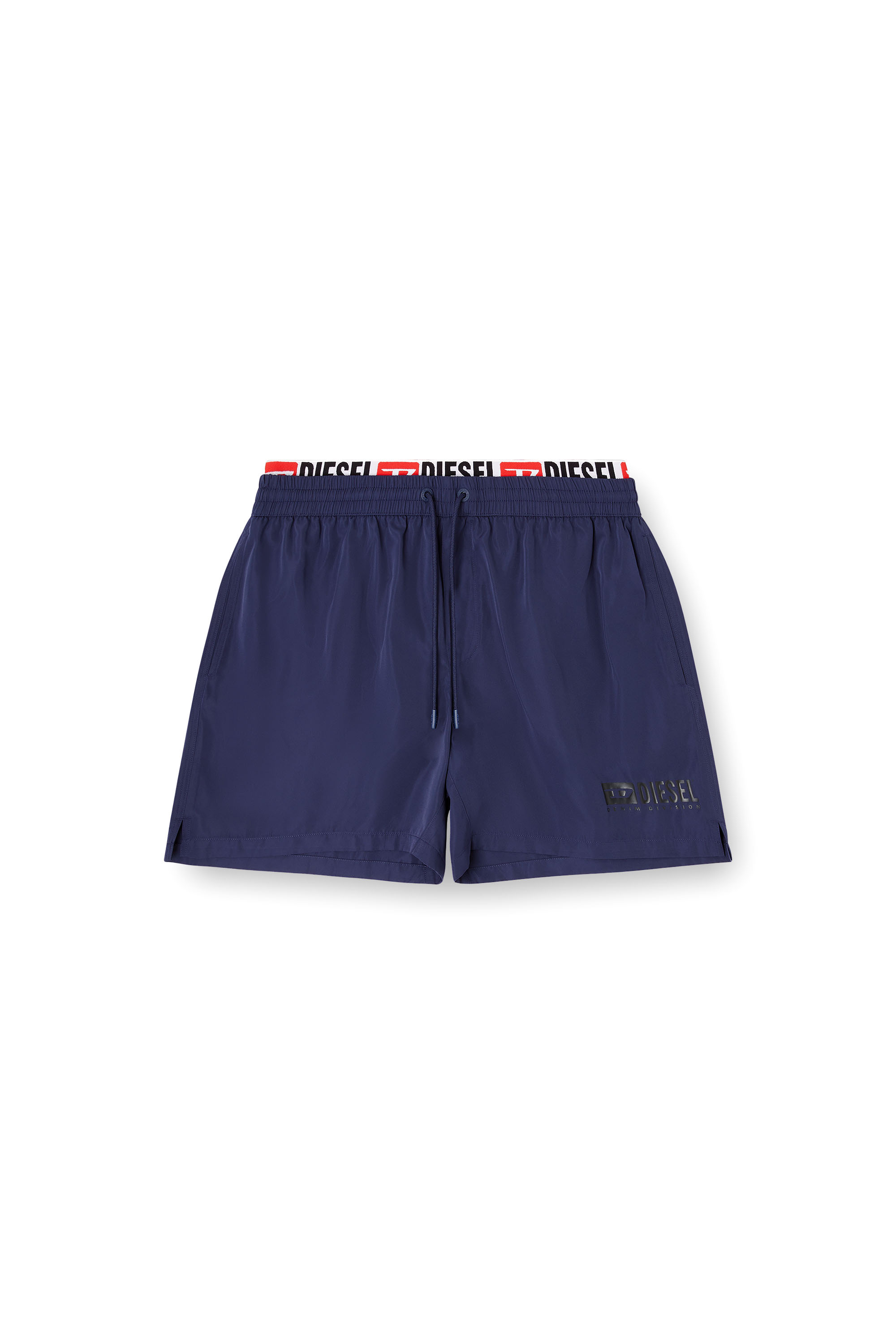 Diesel - VISPER-41-D-CORE, Short de bain mi-long avec imprimé logo Homme in Bleu - 3