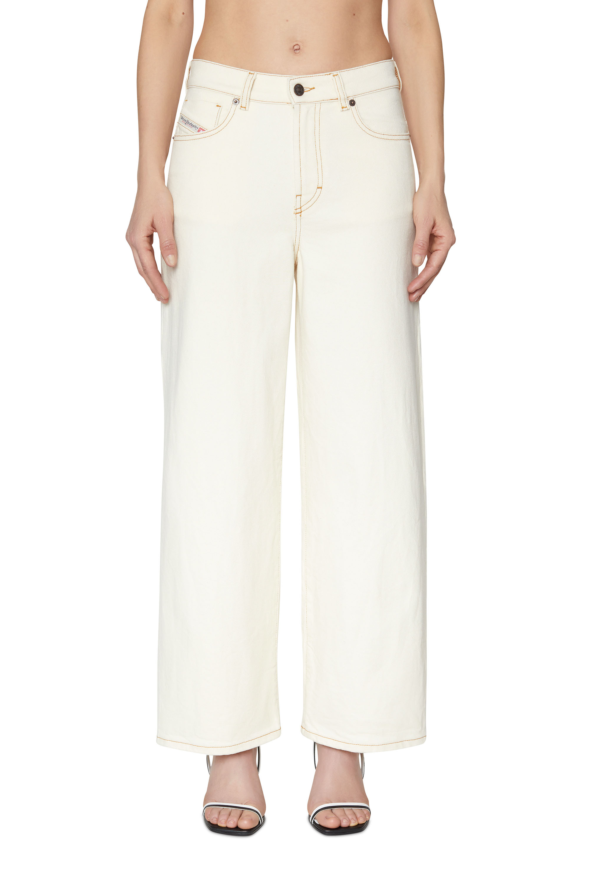2000 09B94 Bootcut and Flare Jeans, Blanc - Jeans