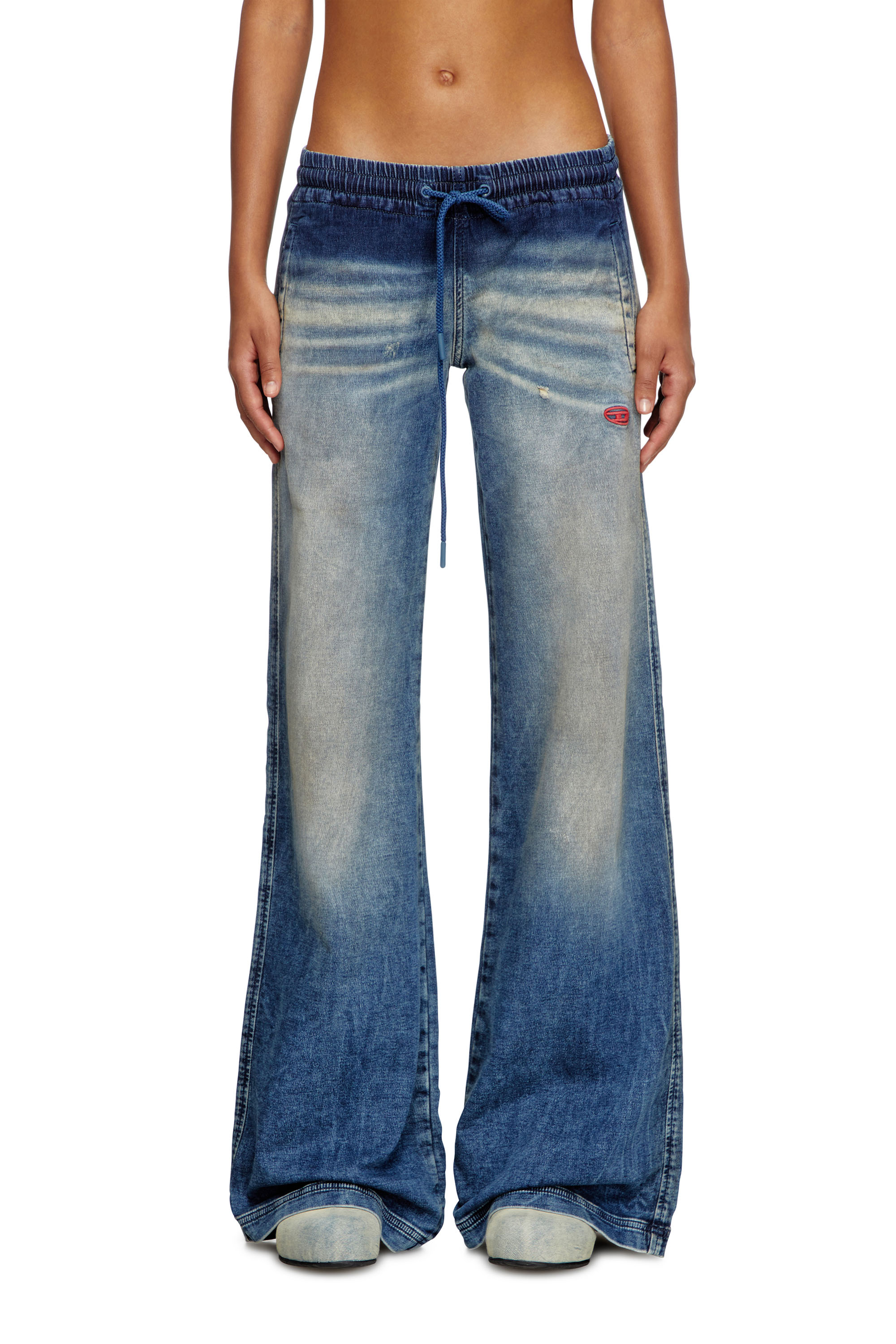 Diesel - Relaxed 2078 D-Ainty Joggjeans&reg; 068PQ Femme, Bleu moyen - Image 3