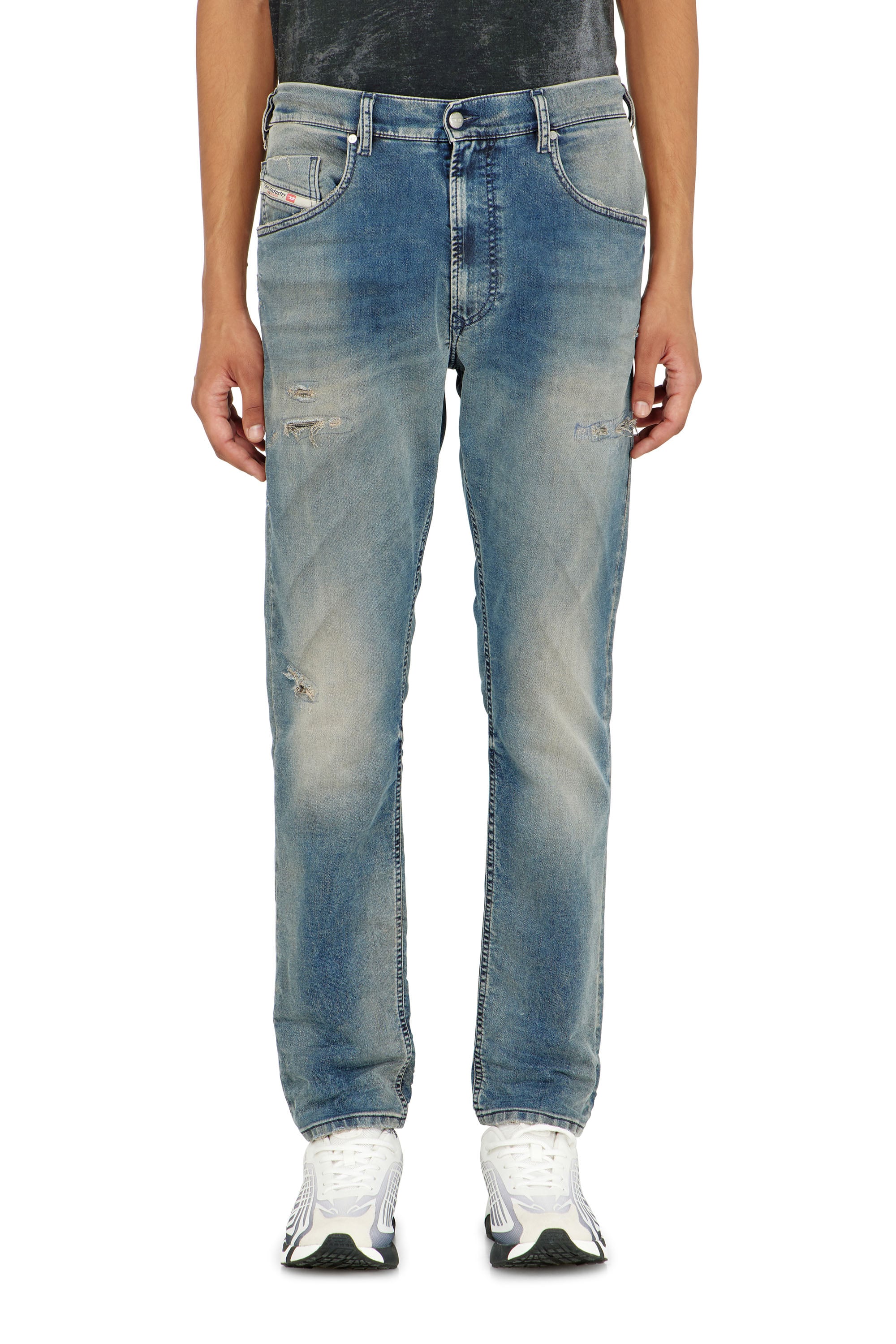 Diesel - Man's Regular 2032 D-Krooley-BW Joggjeans&reg; 068WY, Medium blue - 3
