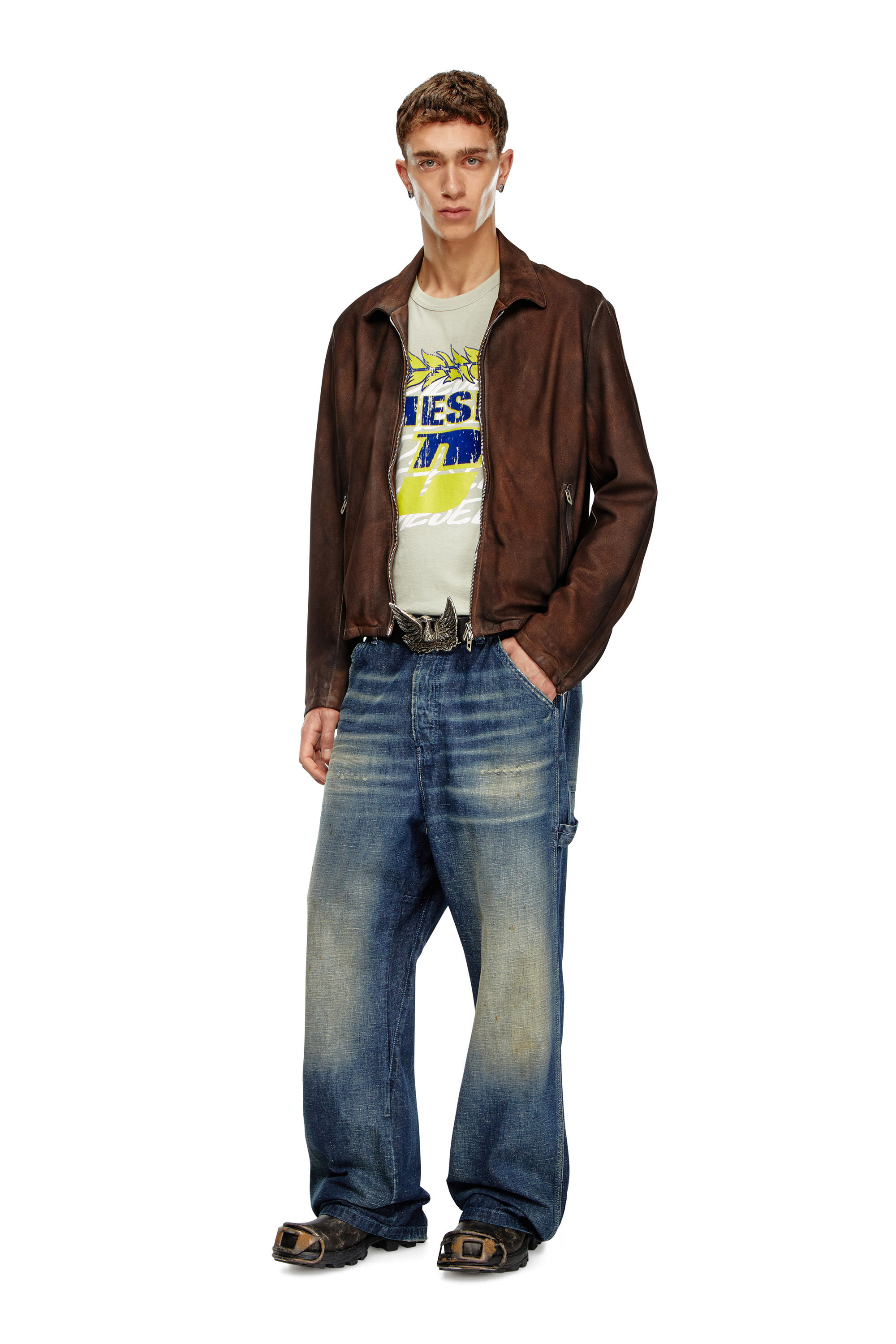 Diesel - Straight Jeans D-Livery 09J91 Homme, Bleu Foncé - Image 2