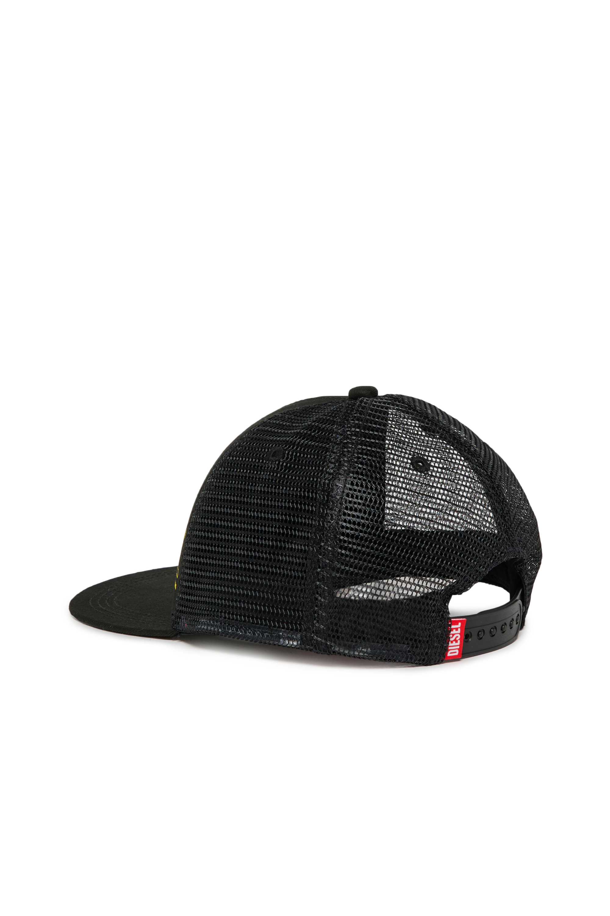 Diesel - FIDDIT, Casquette de baseball en coton et maille Homme in Noir - 2