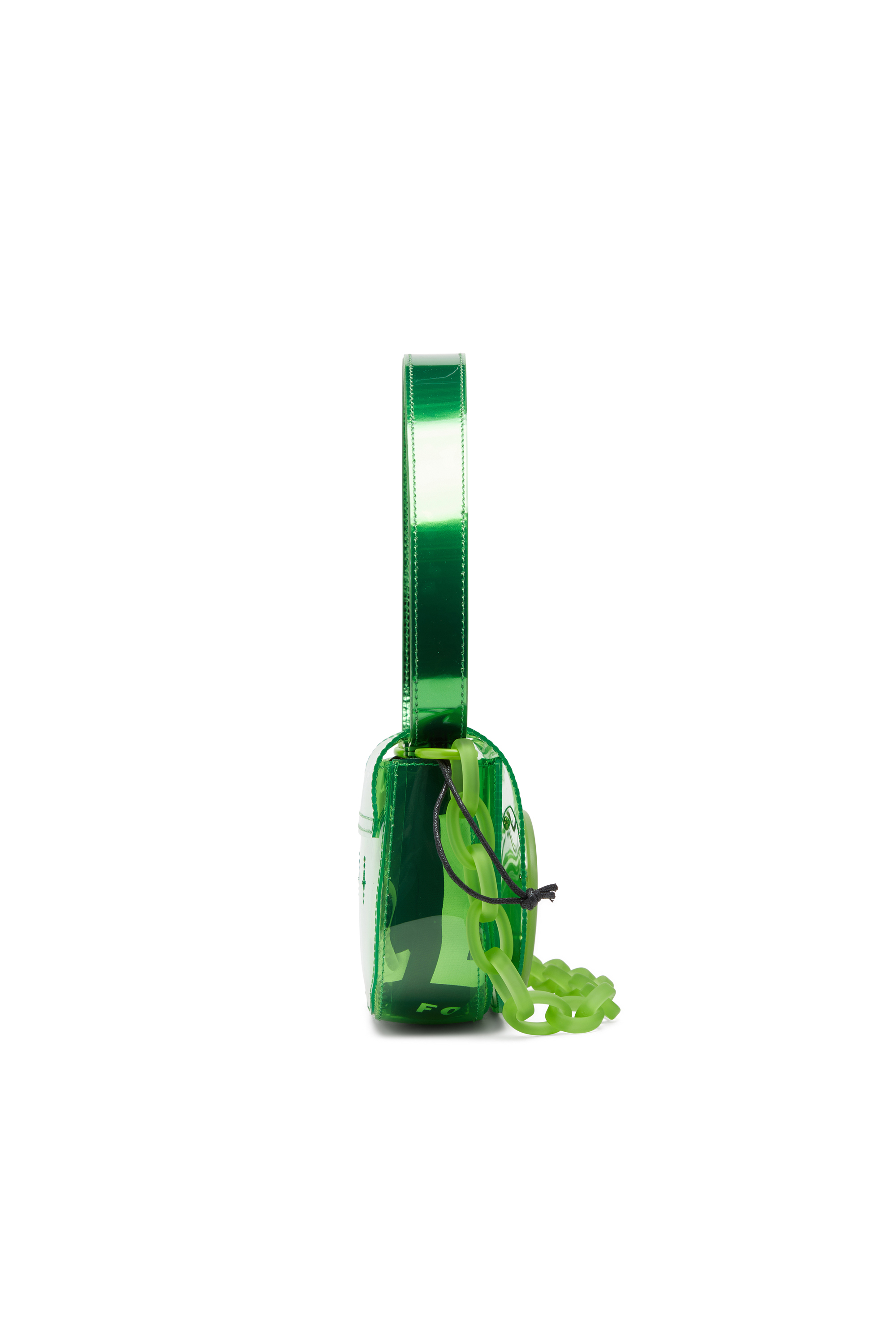 Diesel - 1DR, 1DR-Sac iconique à bandoulière en TPU transparent Femme in Vert - 4