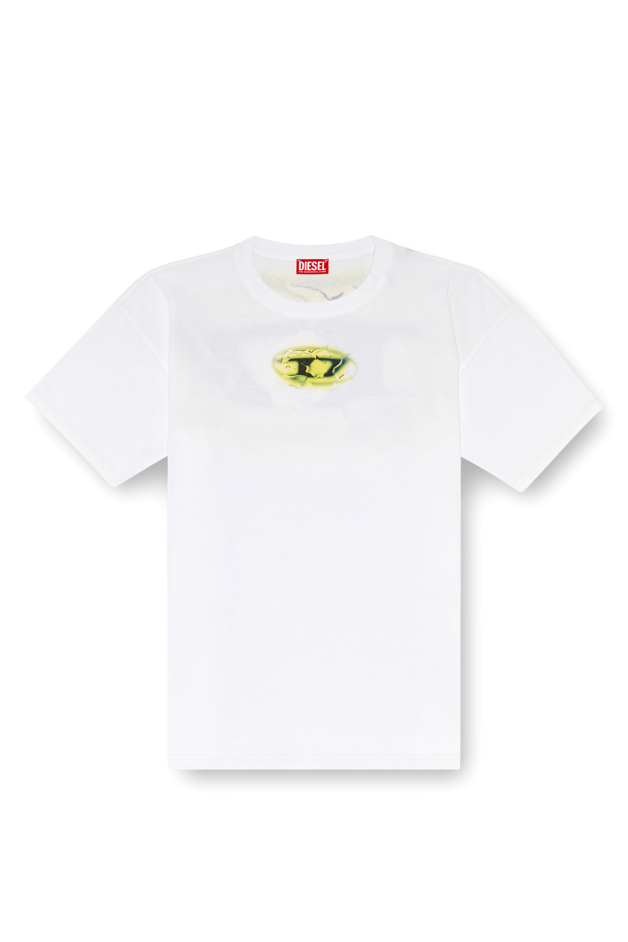 Diesel - T-BOXT-K3, Homme T-shirt avec logo effet lumineux in Blanc - Image 3