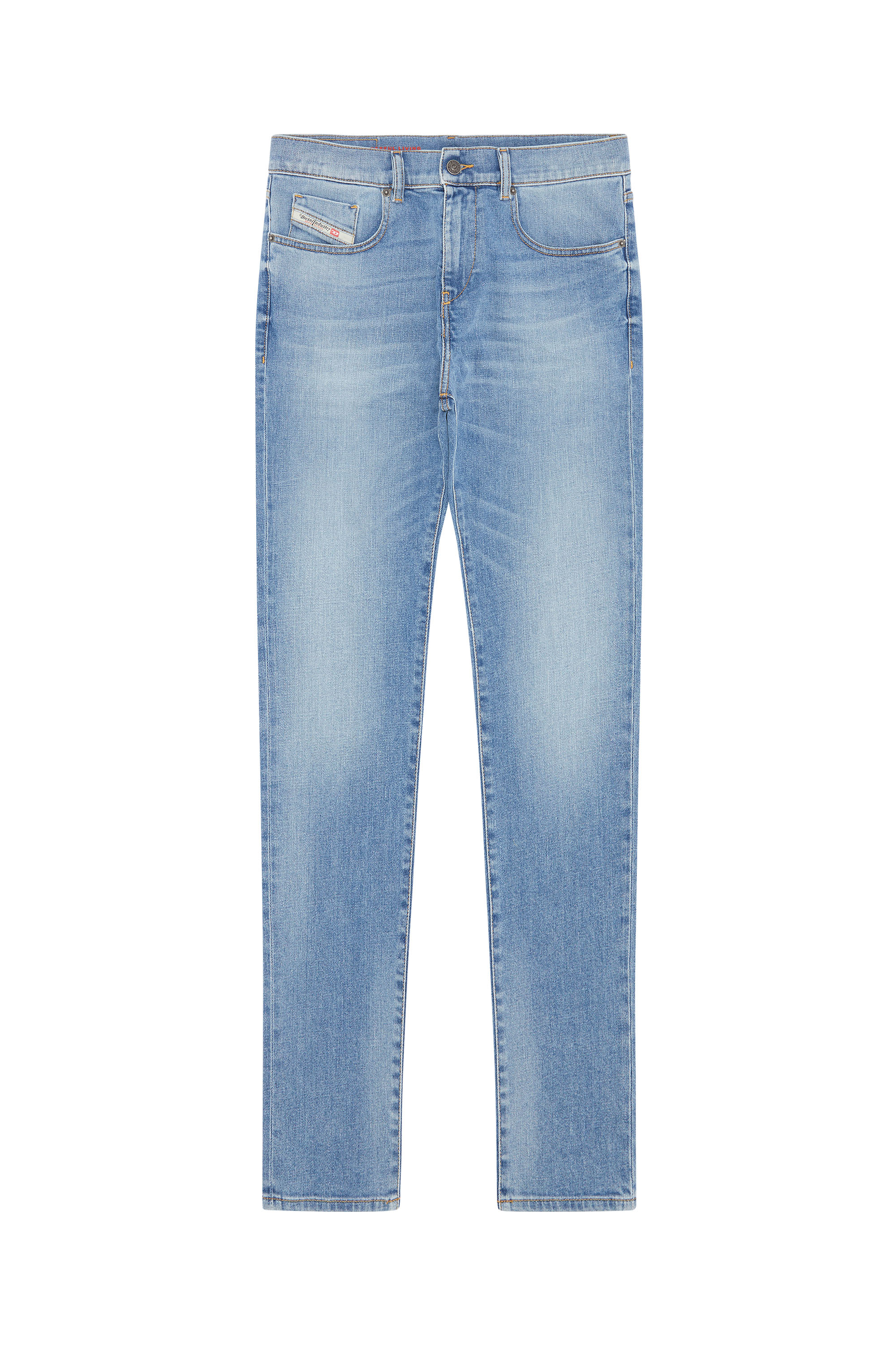 Diesel - 2019 D-STRUKT 09E13 Slim Jeans, Bleu Clair - Image 1