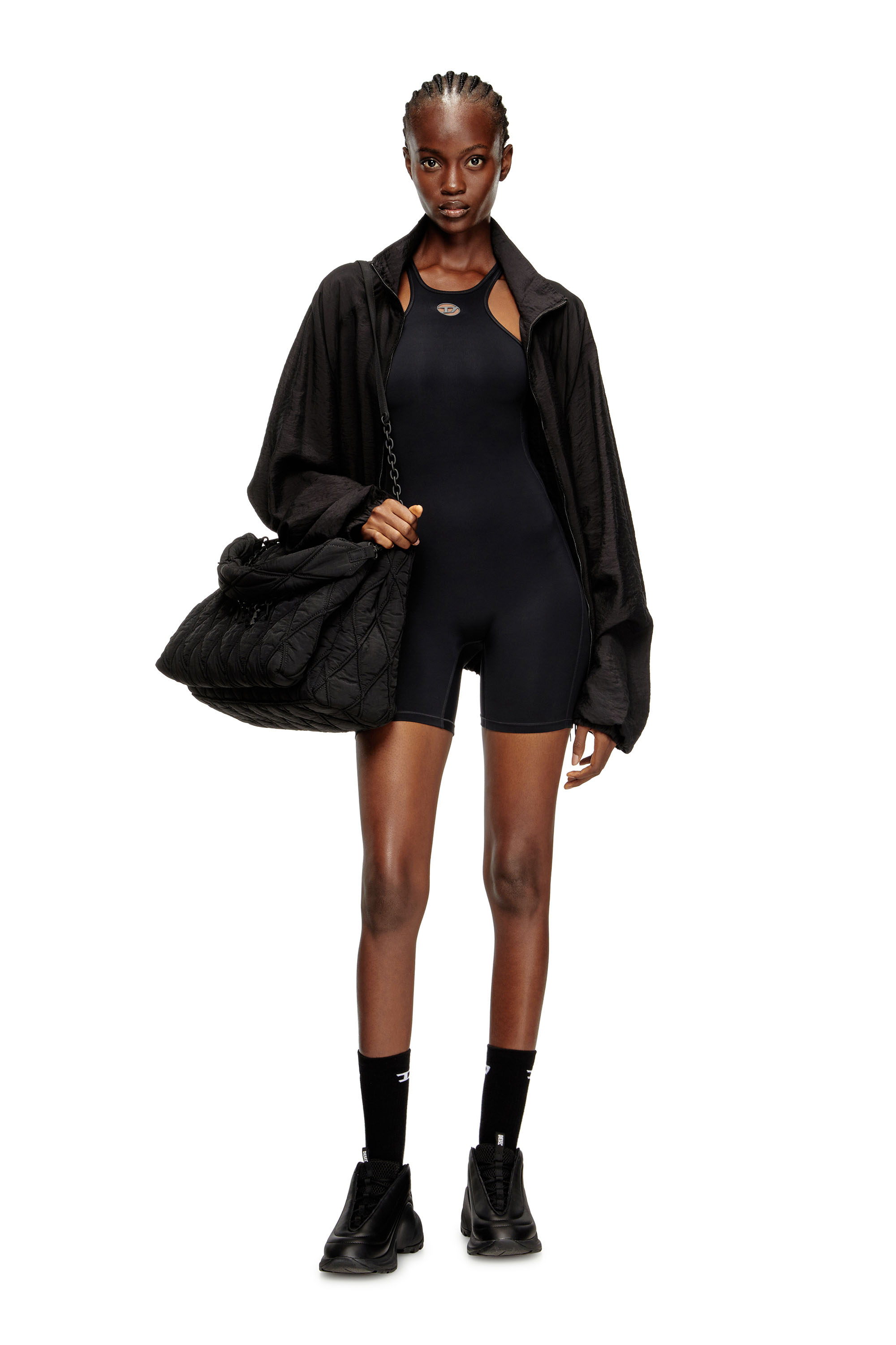 Diesel - NYDIA-UTLT, Combinaison dos nageur Femme in Noir - 4