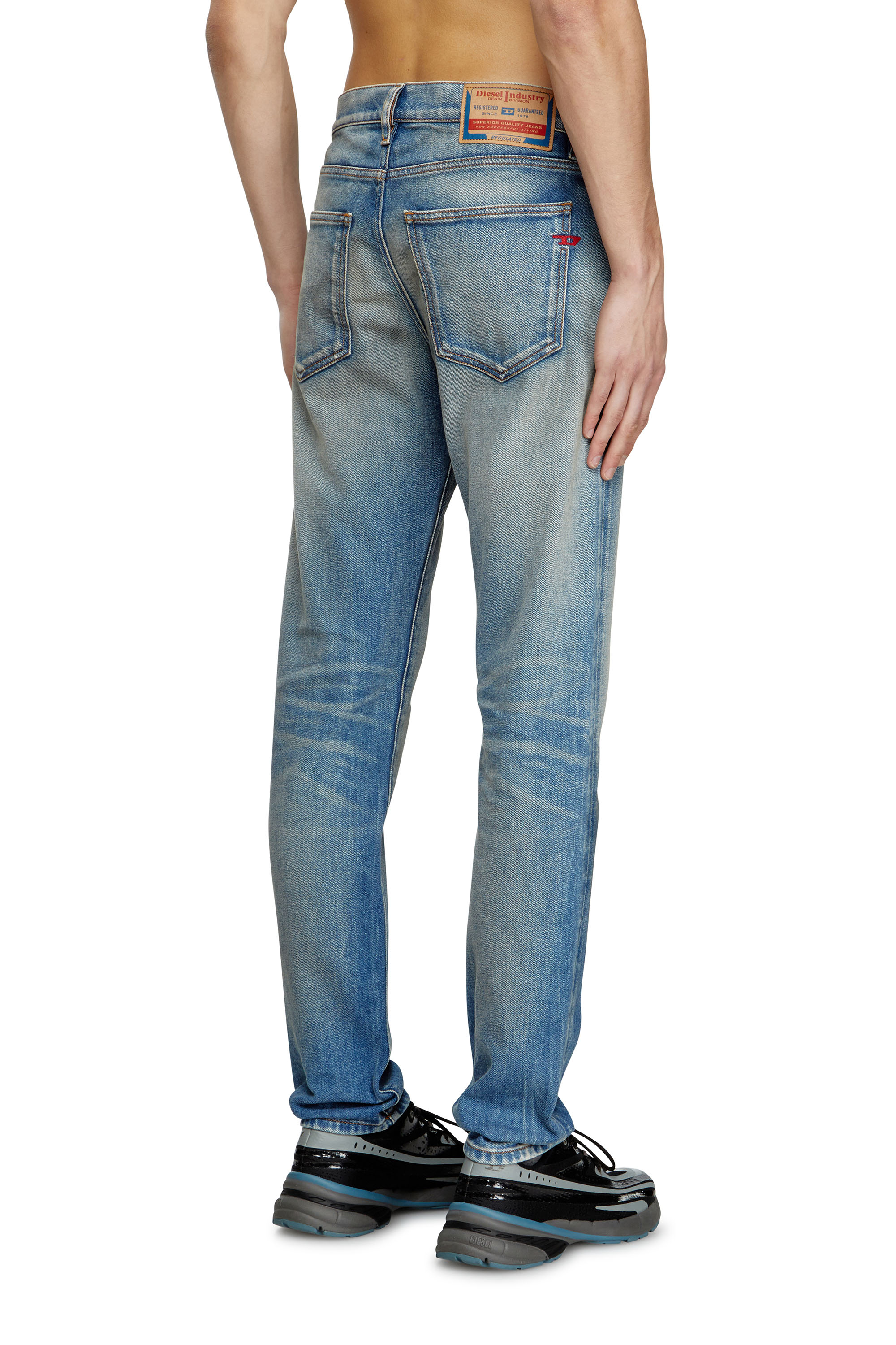 Diesel - Slim Jeans 2019 D-Strukt 09L30 Homme, Bleu moyen - Image 4