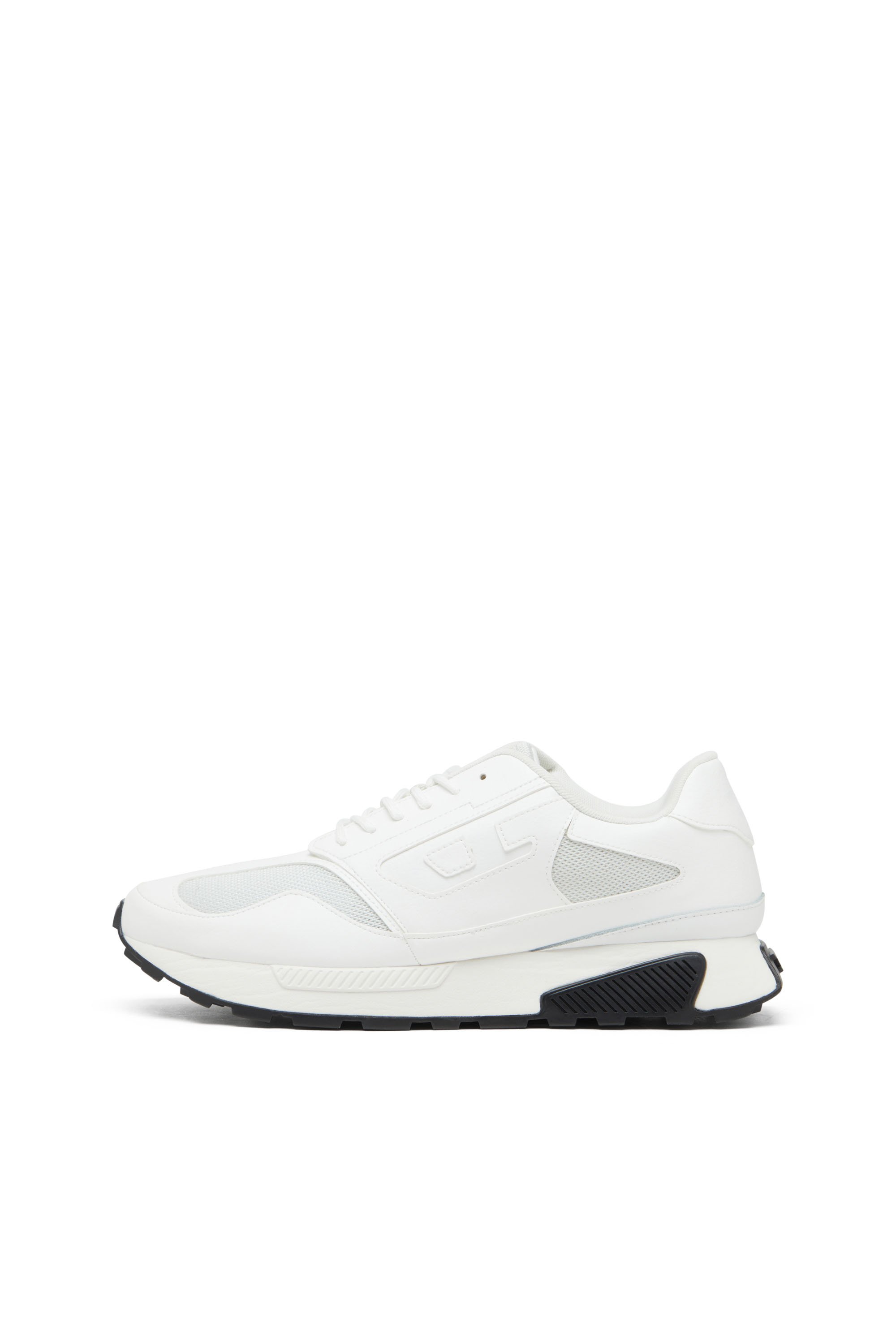 Diesel - S-TAME-D RUNNING, Sneakers en mesh, cuir suédé et PU Homme in Blanc - 7